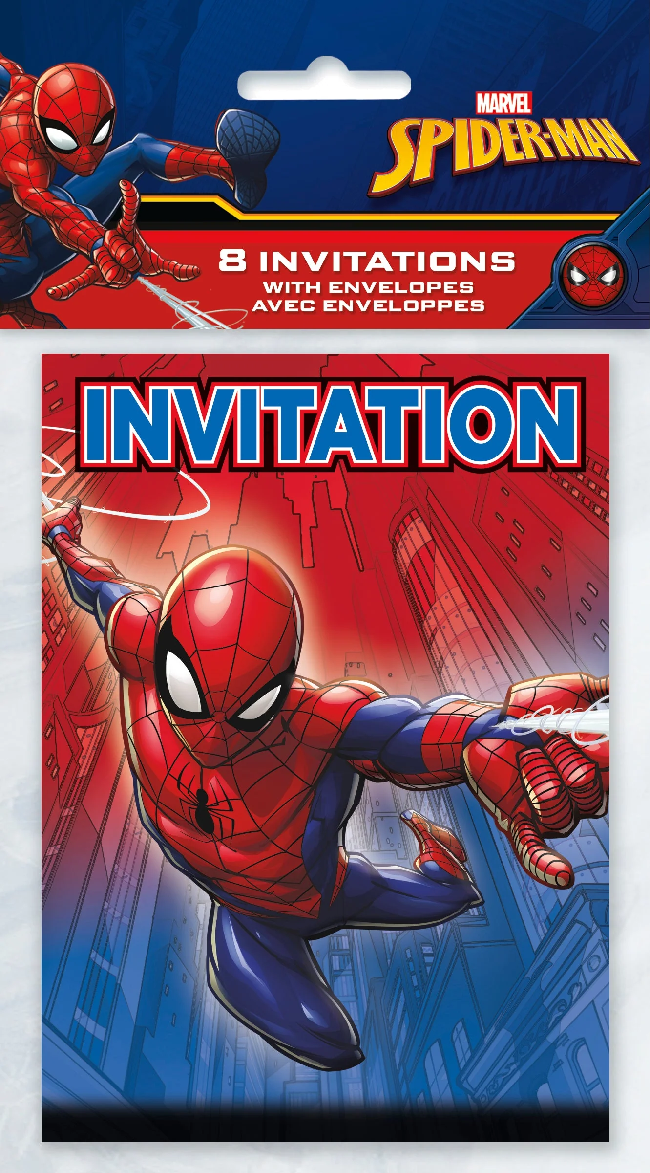 Carte d'invitation Spider-Man (8)
