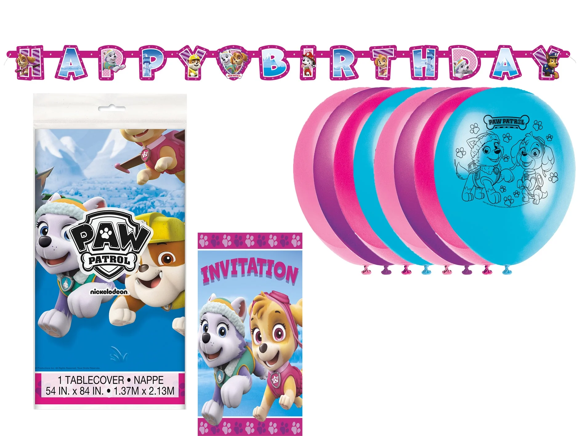 Skye Paw Patrol Ultimate Party Bundle: All Essentials for Endless Fun - Licensed Product