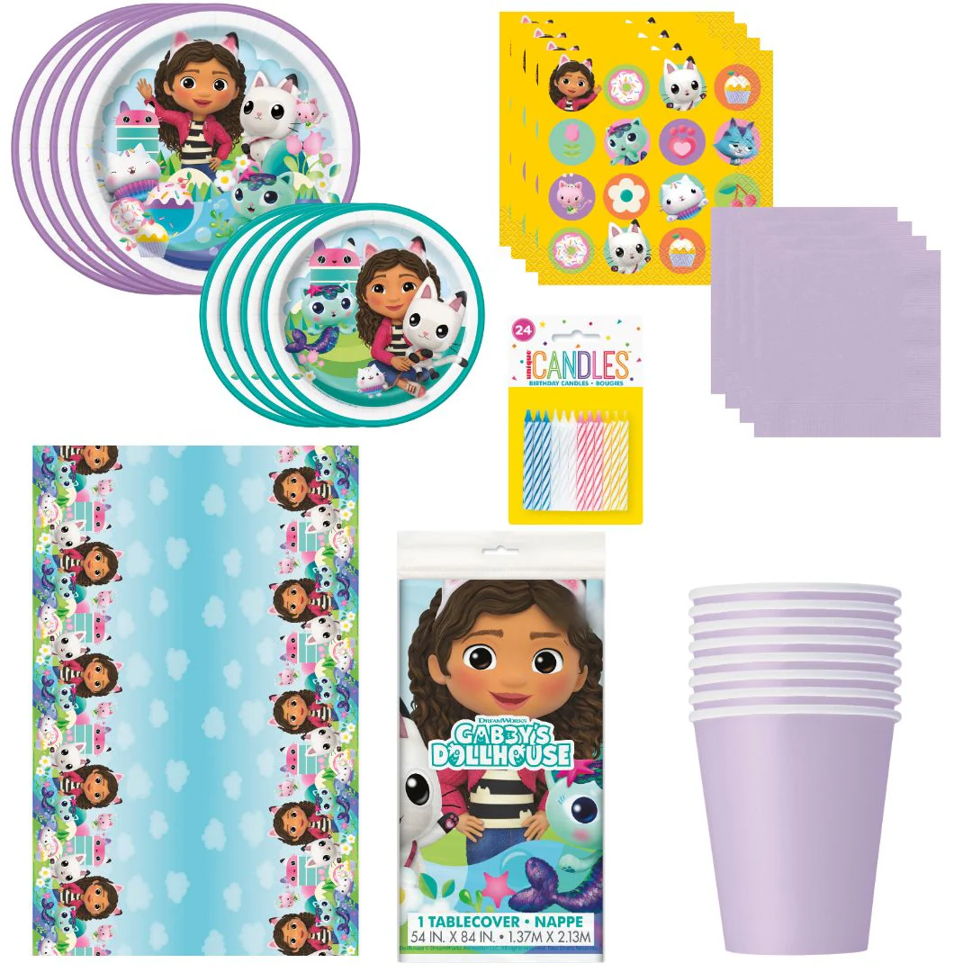 Gabby's Dollhouse Party Bundle: Effortless Fun with Official Supplies!