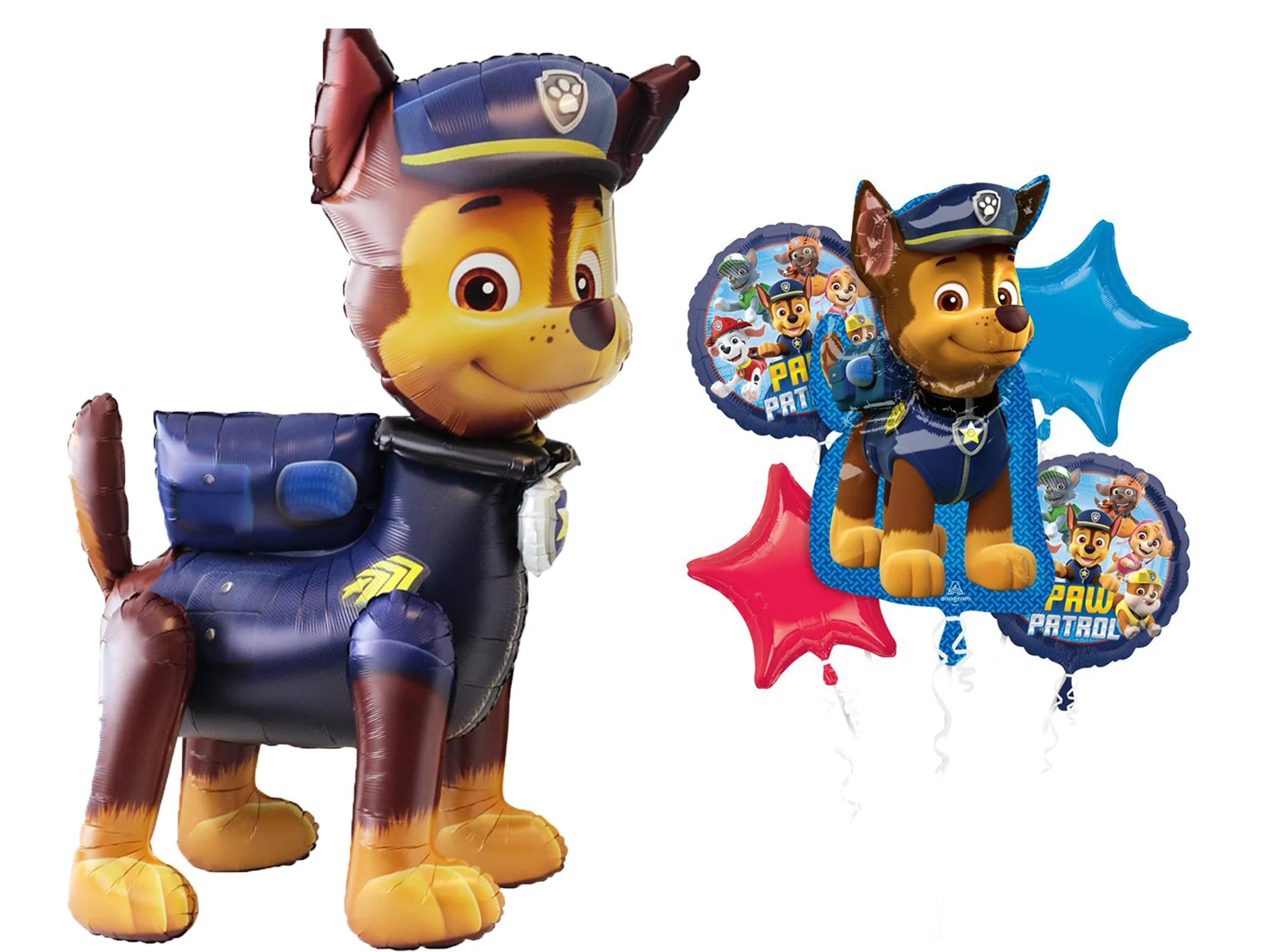Paw Patrol Party Bundle: Skye Balloon Set & Chase Foil - Ultimate Fun!