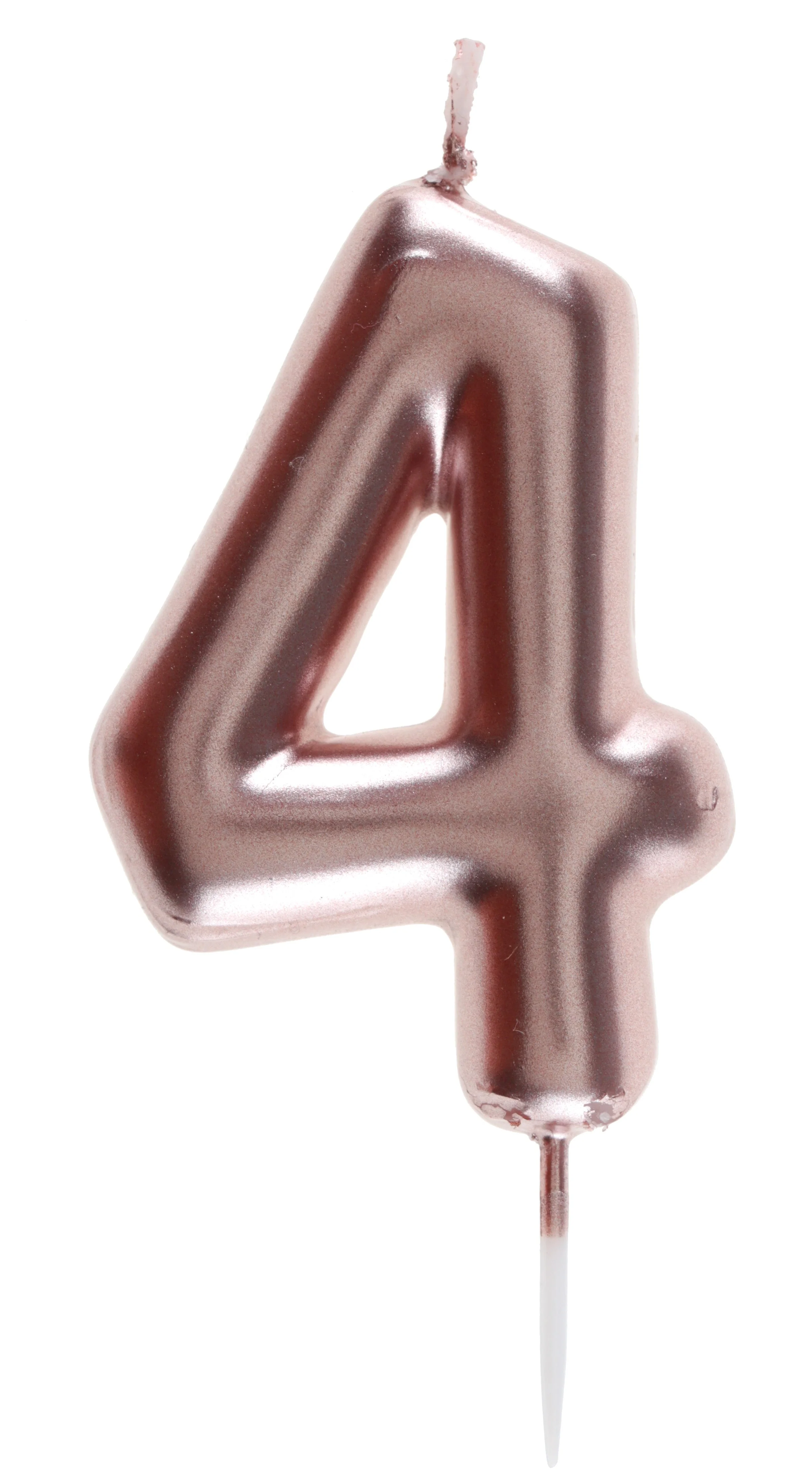 Elegant Rose Gold Birthday Candle - Trendy Party Essential for Stylish Celebrations