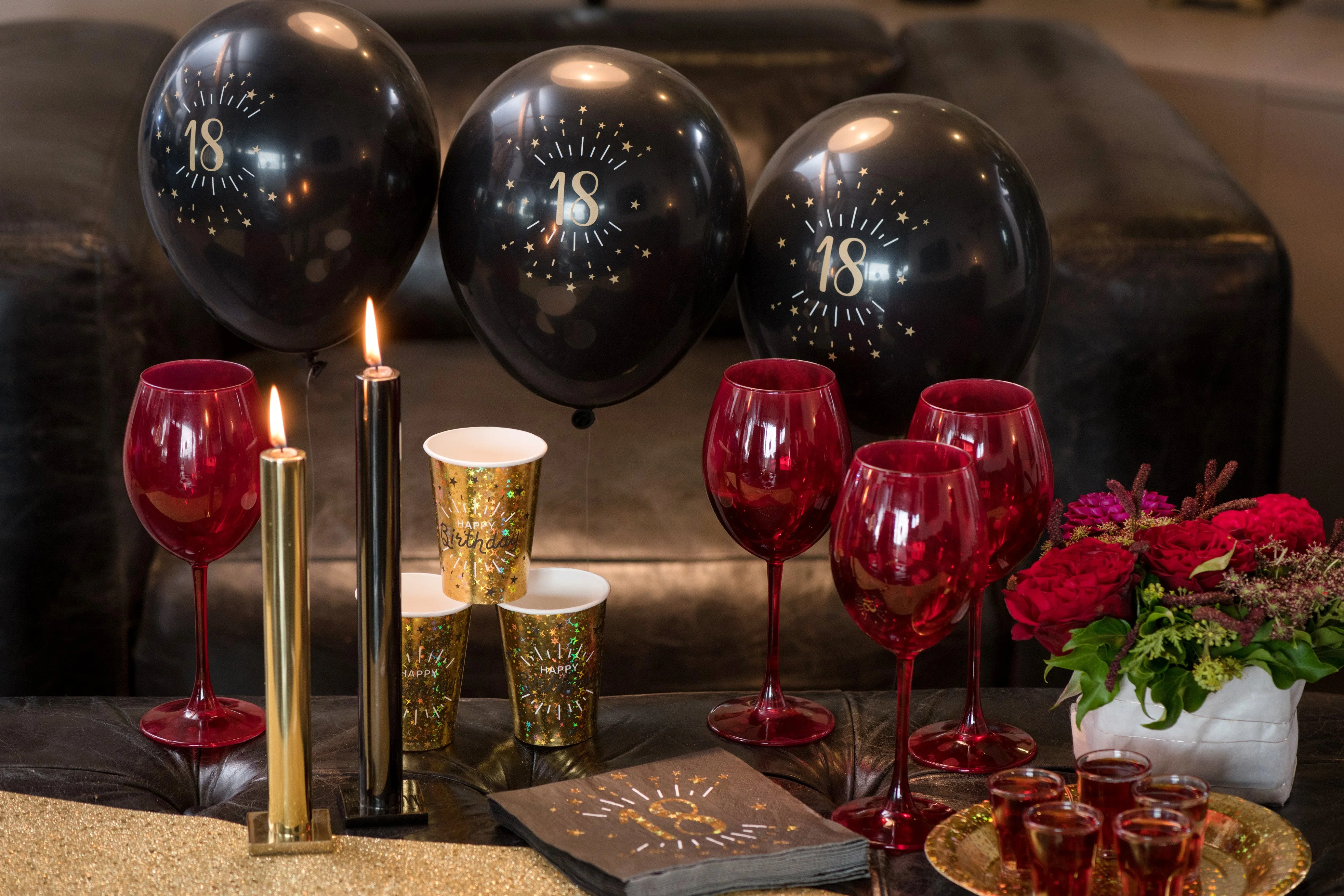 Premium 18th Birthday Gold Latex Balloons - Vibrant, Durable & Eco-Friendly Party Decor