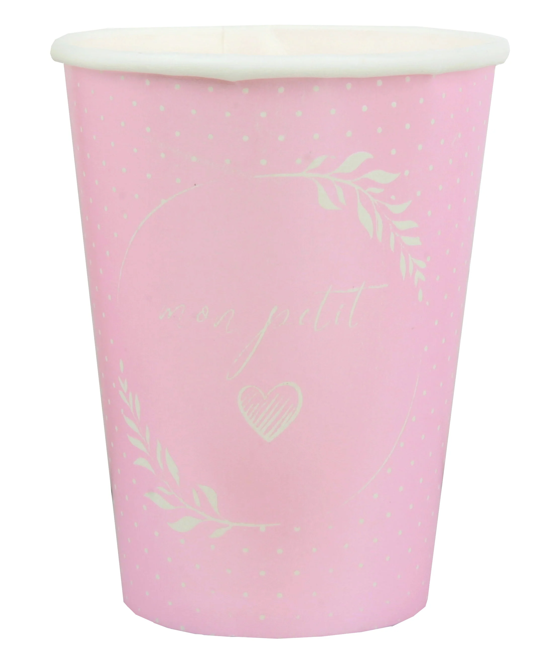 Elegant Baptism Celebration with Stylish Pink Pearly Paper Cups - Party with Grace
