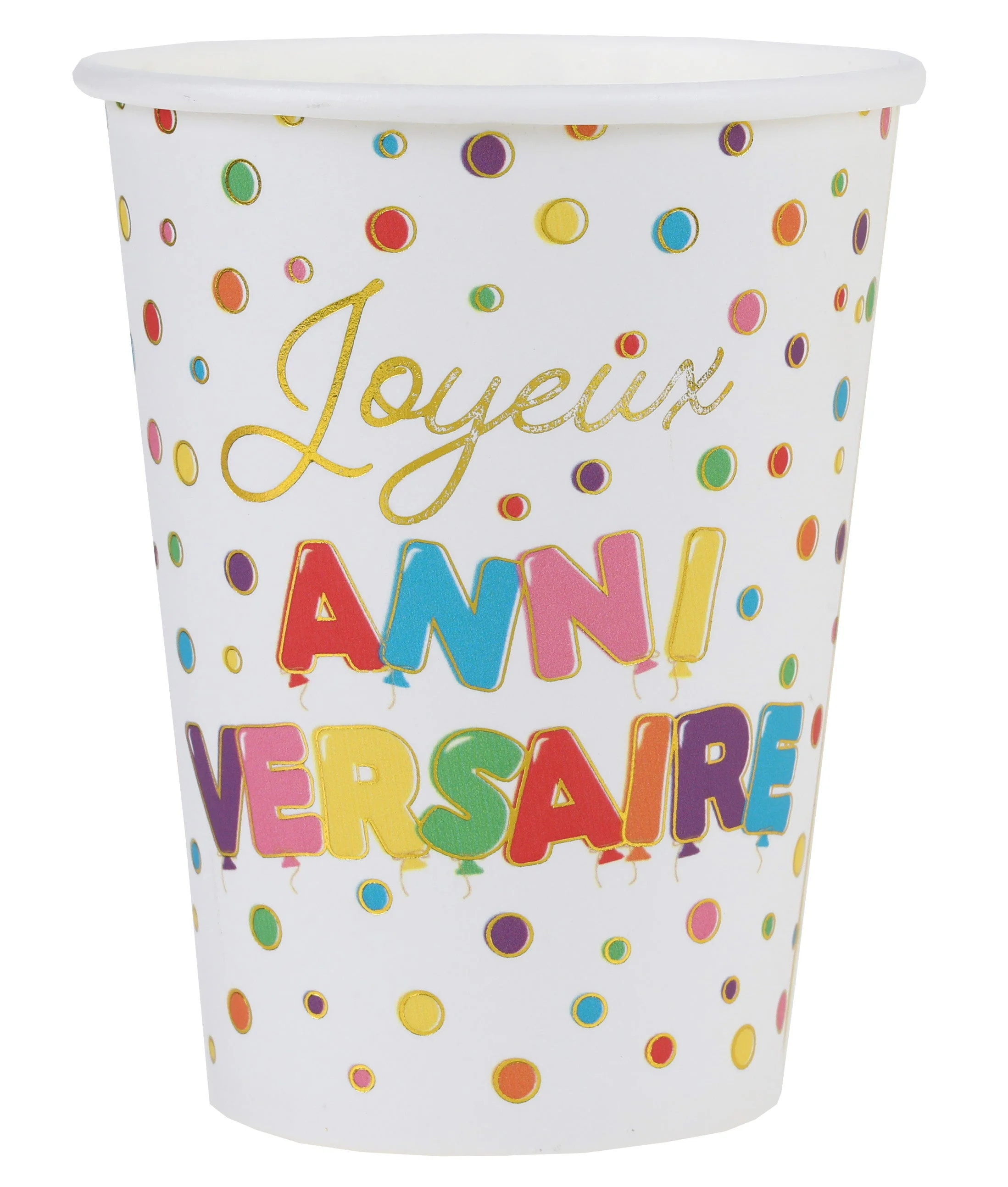 Elevate Your Party Tablescape with Chic Multicolor Paper Cups - A Trend-Setting, Celebratory Must-have!