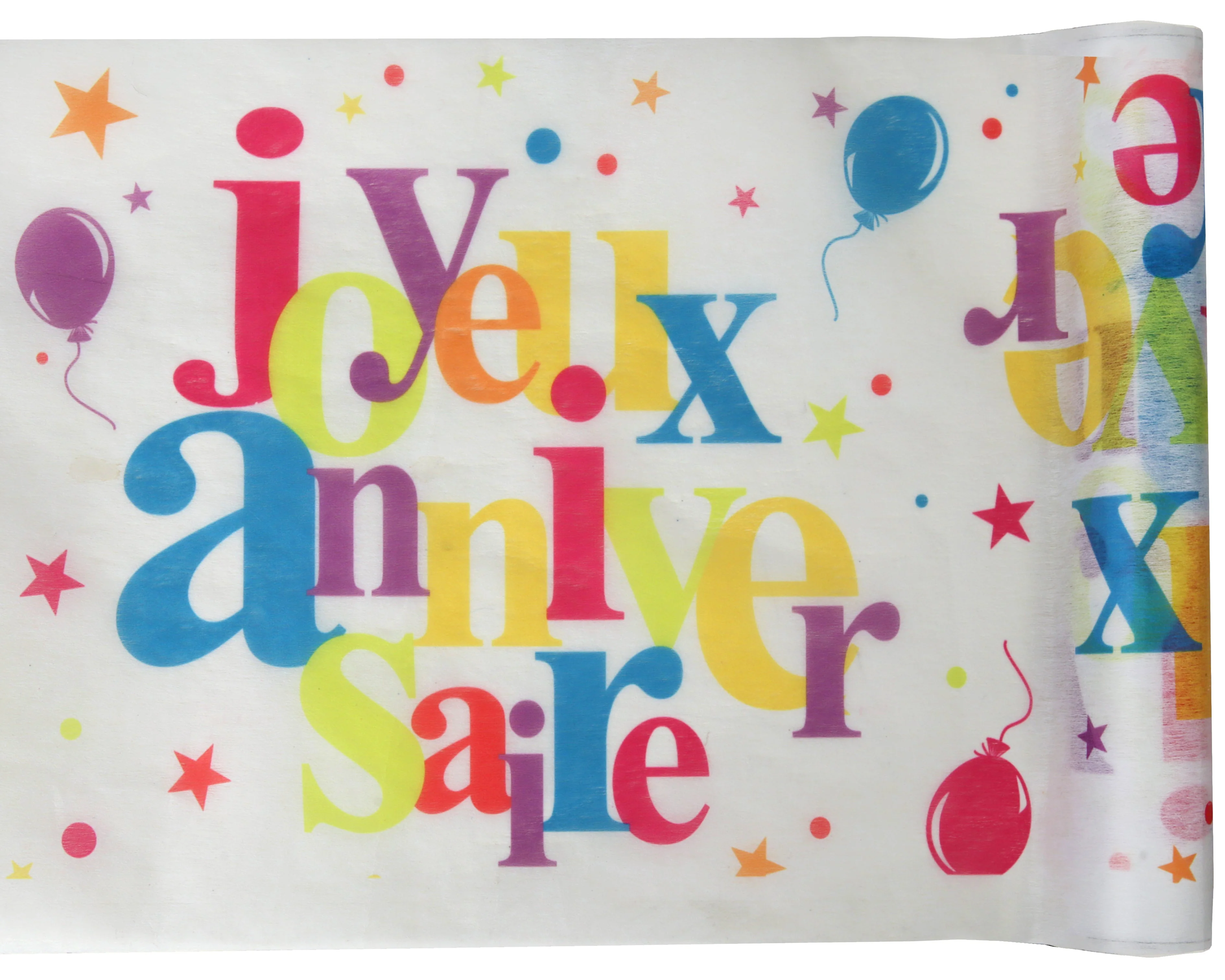Energize Your Festive Bash - Trendy Multicolor Birthday Table Runner