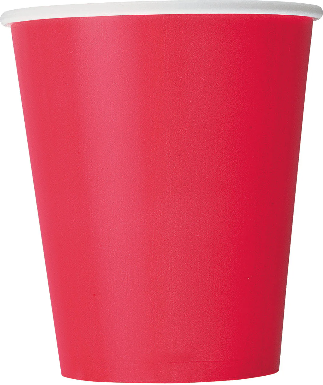 Ruby Red Solid Paper Cups - Affordable Party Supplies for Celebrations!