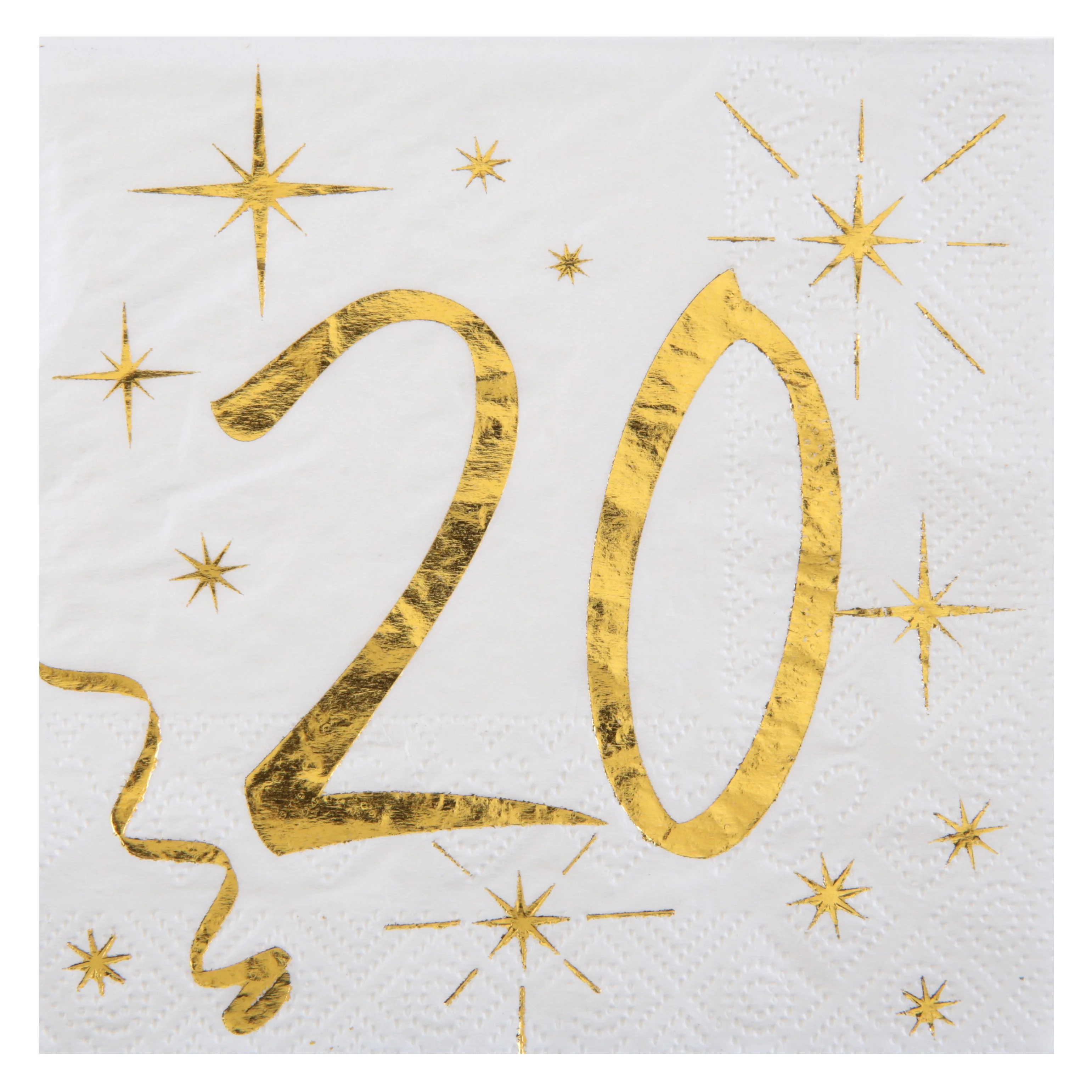 Premium 20th Birthday Beverage Napkins - Aesthetically Pleasing Party Must-have
