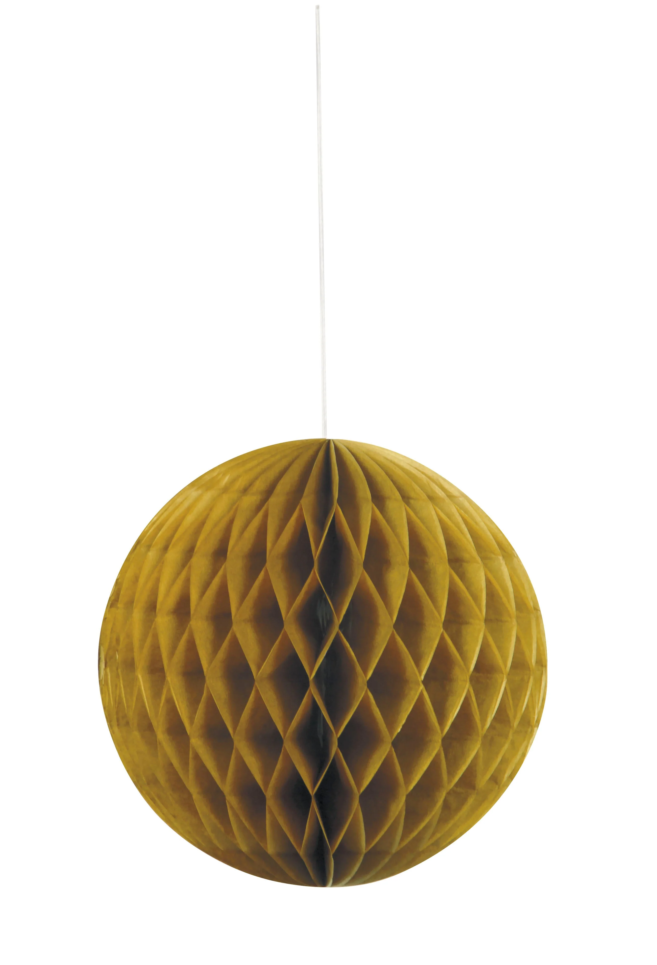 Gold Solid Honeycomb Ball - Effortless Elegance for Birthday Celebrations