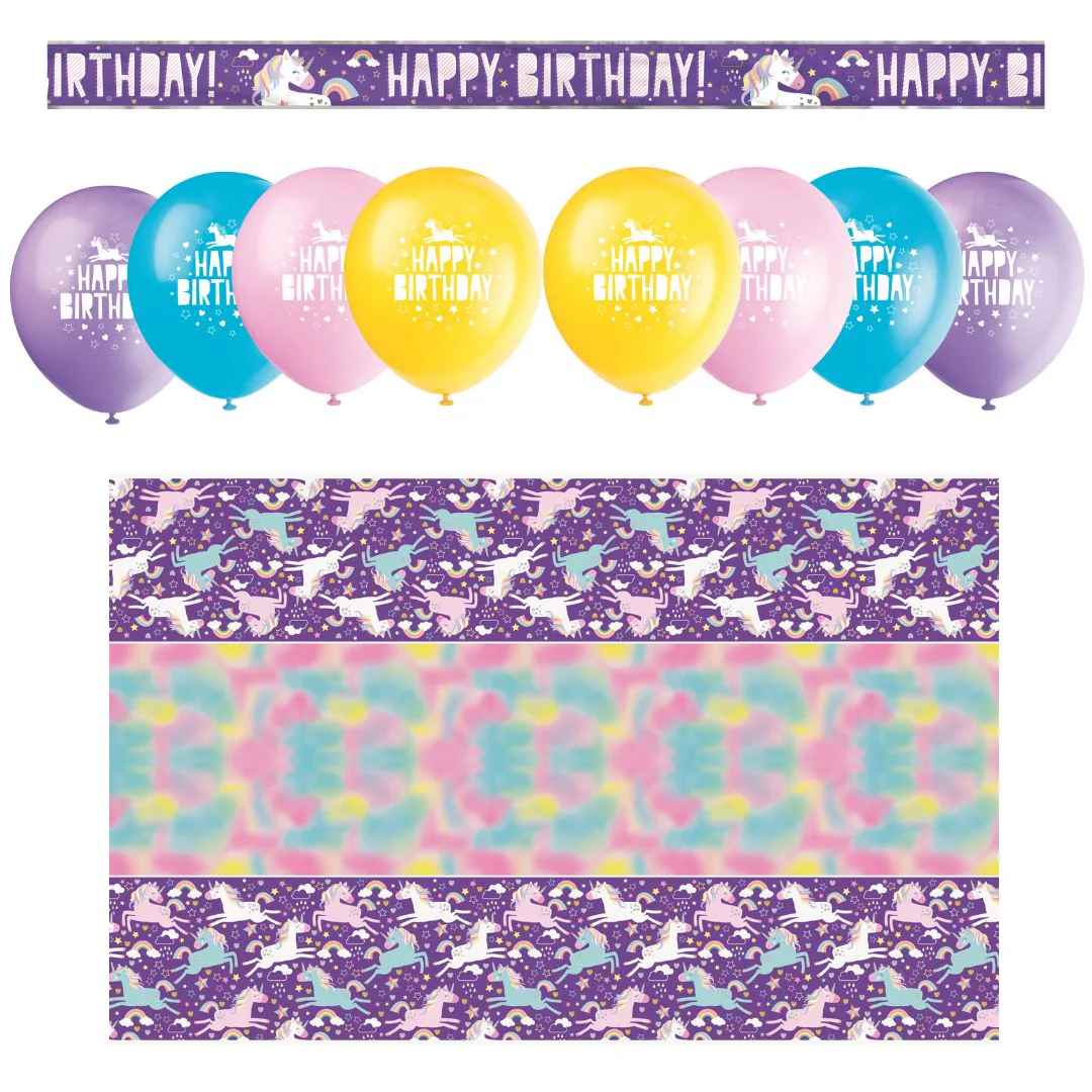 Unicorn Thrill: 10-Piece Party Bundle - Joy in Every Box!