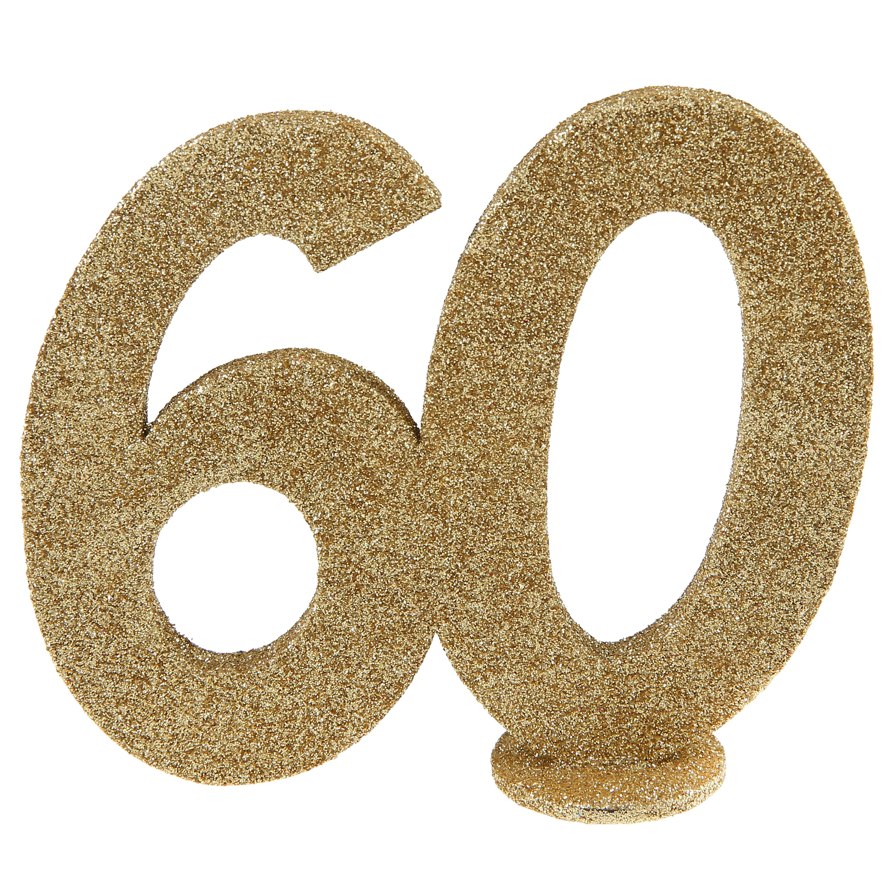 Elegant Gold 60th Birthday Decoration - Stylish Party Essential for Trend-Setting Celebrations