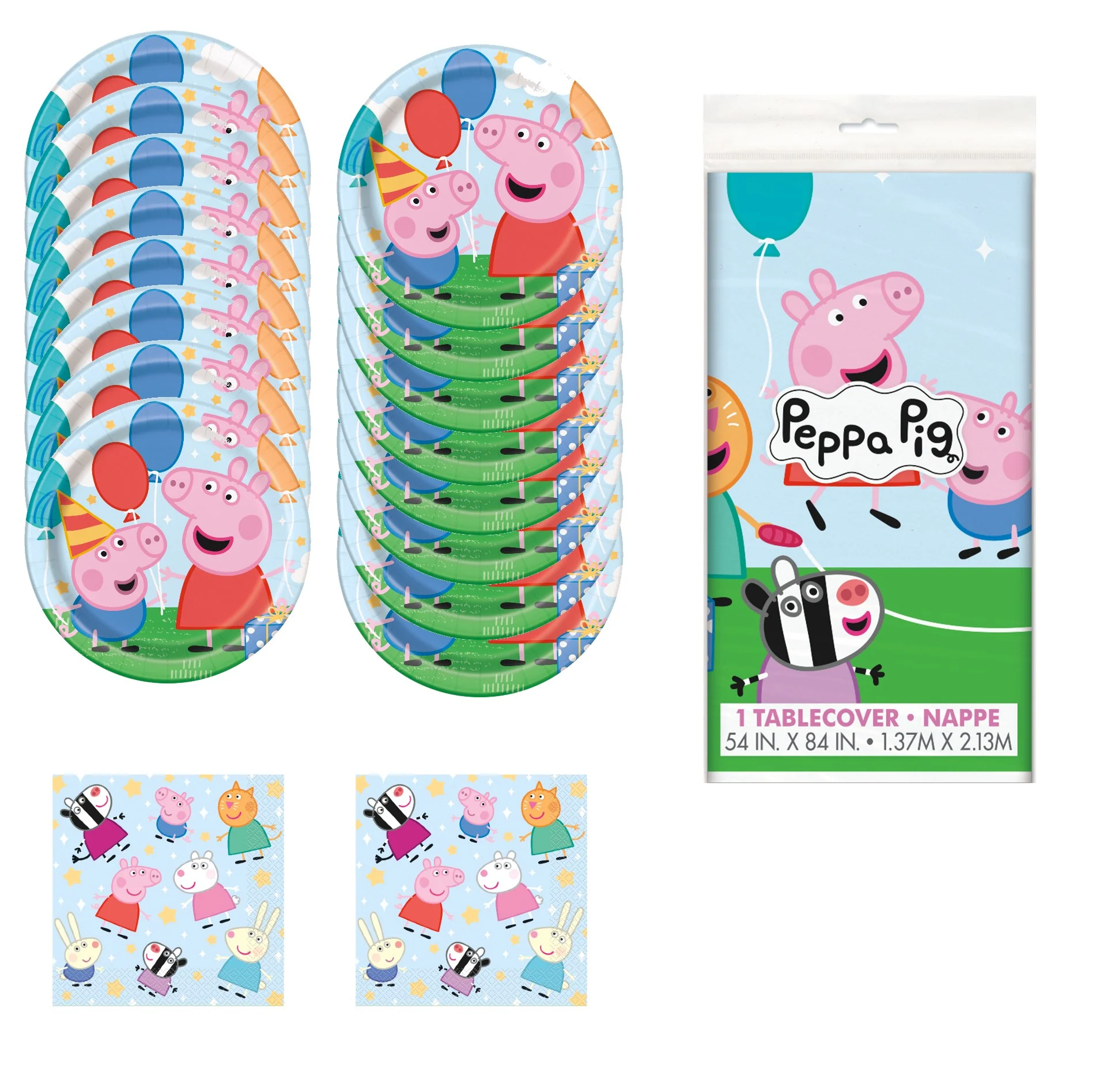 Peppa Pig Party Bundle: Ultimate Fun Kit for 16 Guests - Official Licensed Product