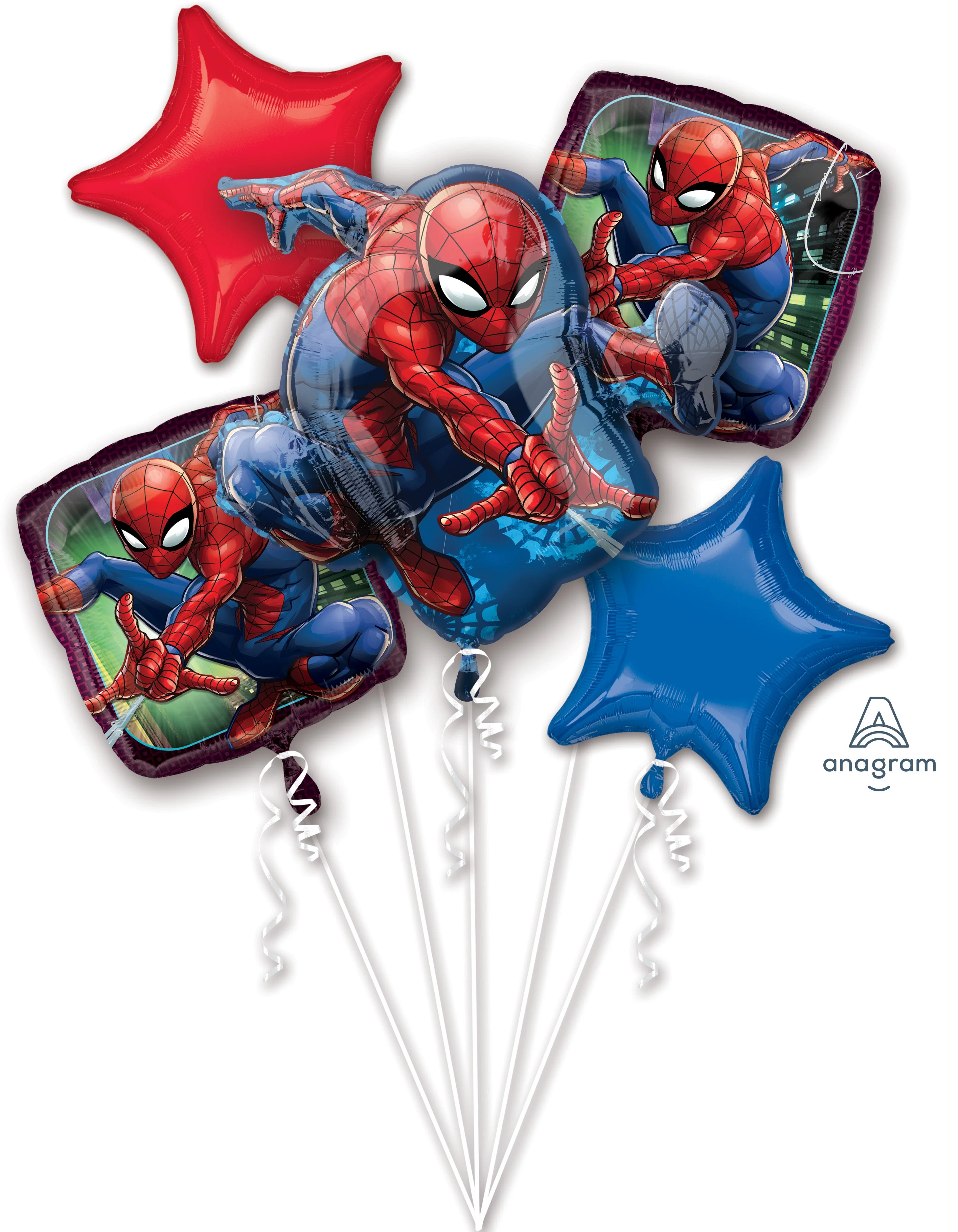 Spider-Man Party Bundle: Balloon Bouquet & Giant Balloon - Instant Fun!