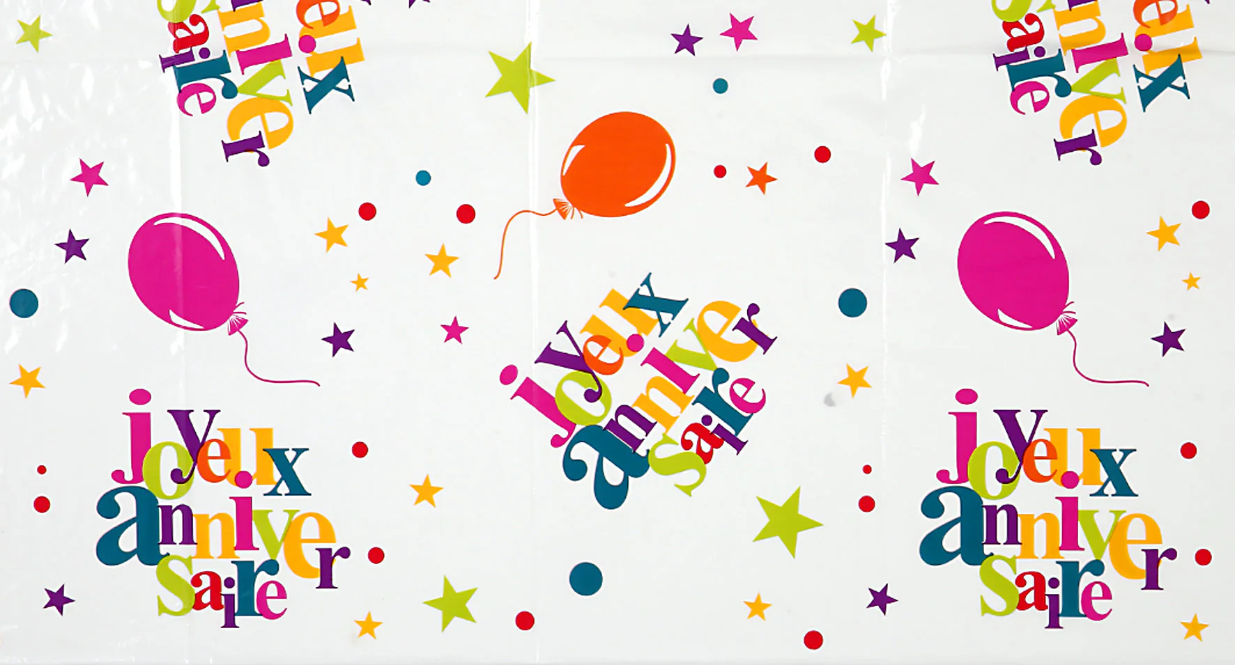 Showcase Your Style with Trendsetting Multicolor Birthday Tablecloth �C Elegantly Festive!