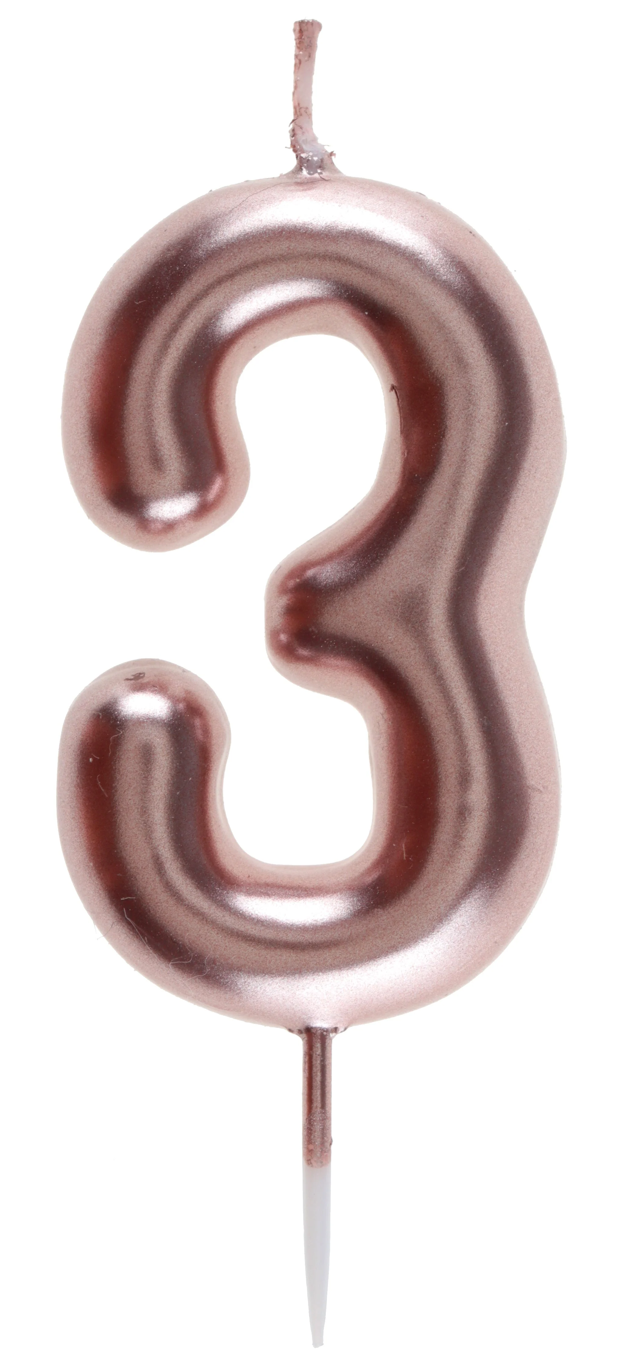 Rose Gold Birthday Candle - Stylish Design for Elegant Parties - The Trend Setting Choice!