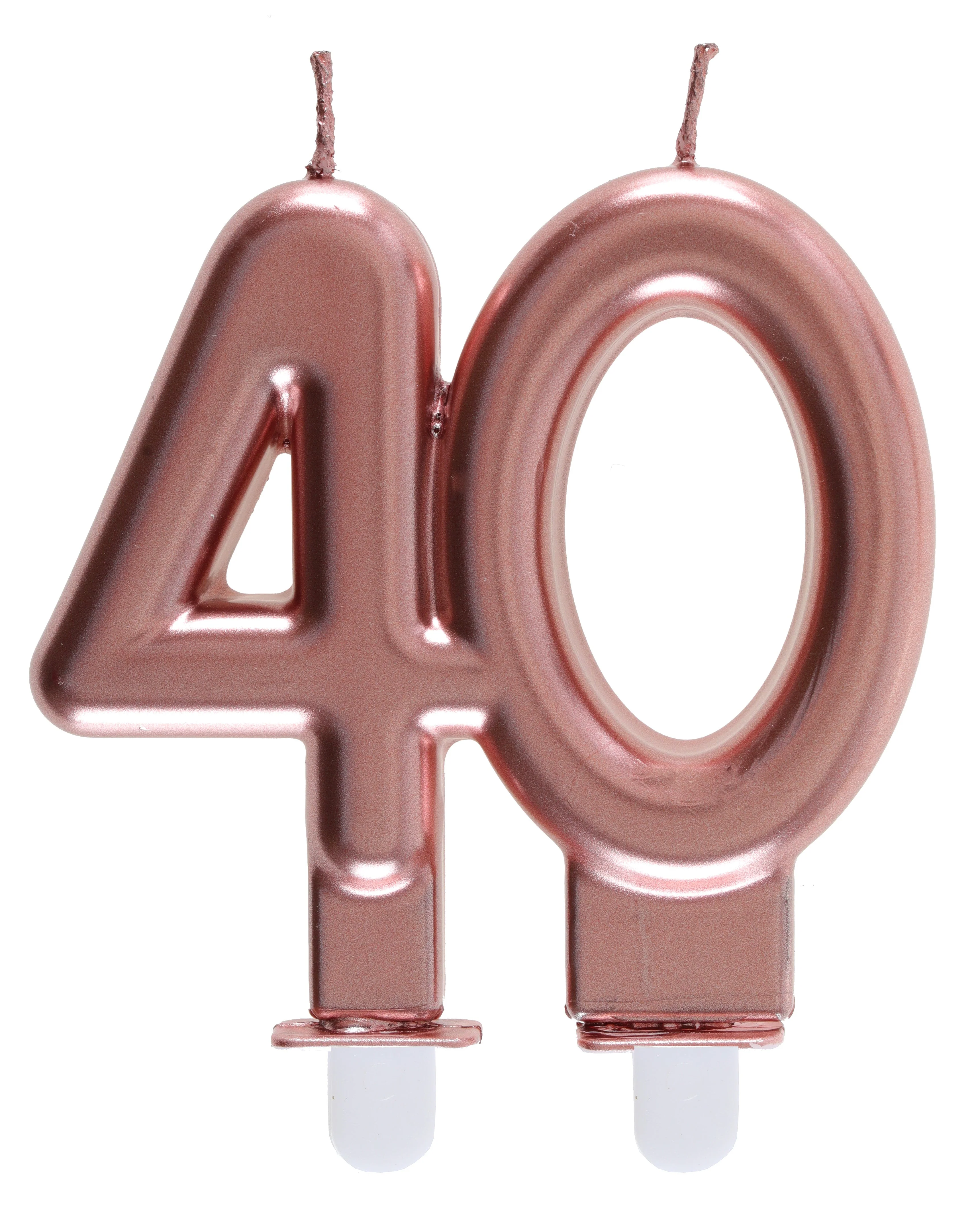 40th Birthday Party Elegance with Trend-Setting Rose Gold Candle - Celebrate in Style!