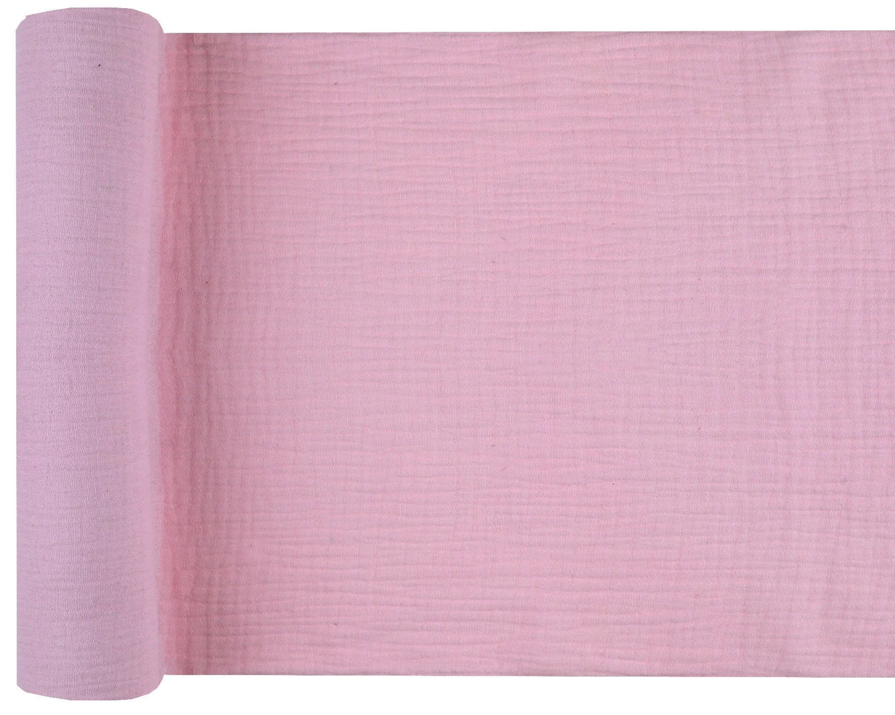 Elegant Pink Crepe Table Runner - Trend-setting for Stylish Birthday Parties