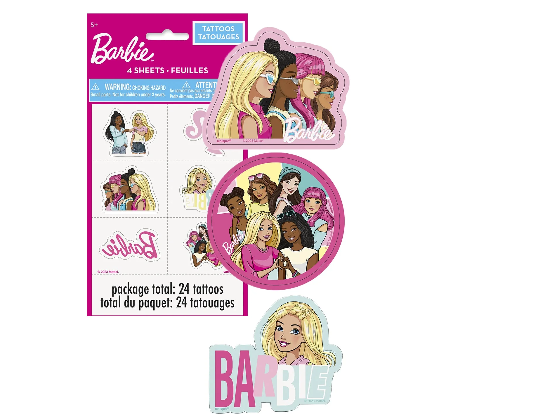 Barbie Party Bundle: Tattoos & Stickers for Unforgettable Fun!