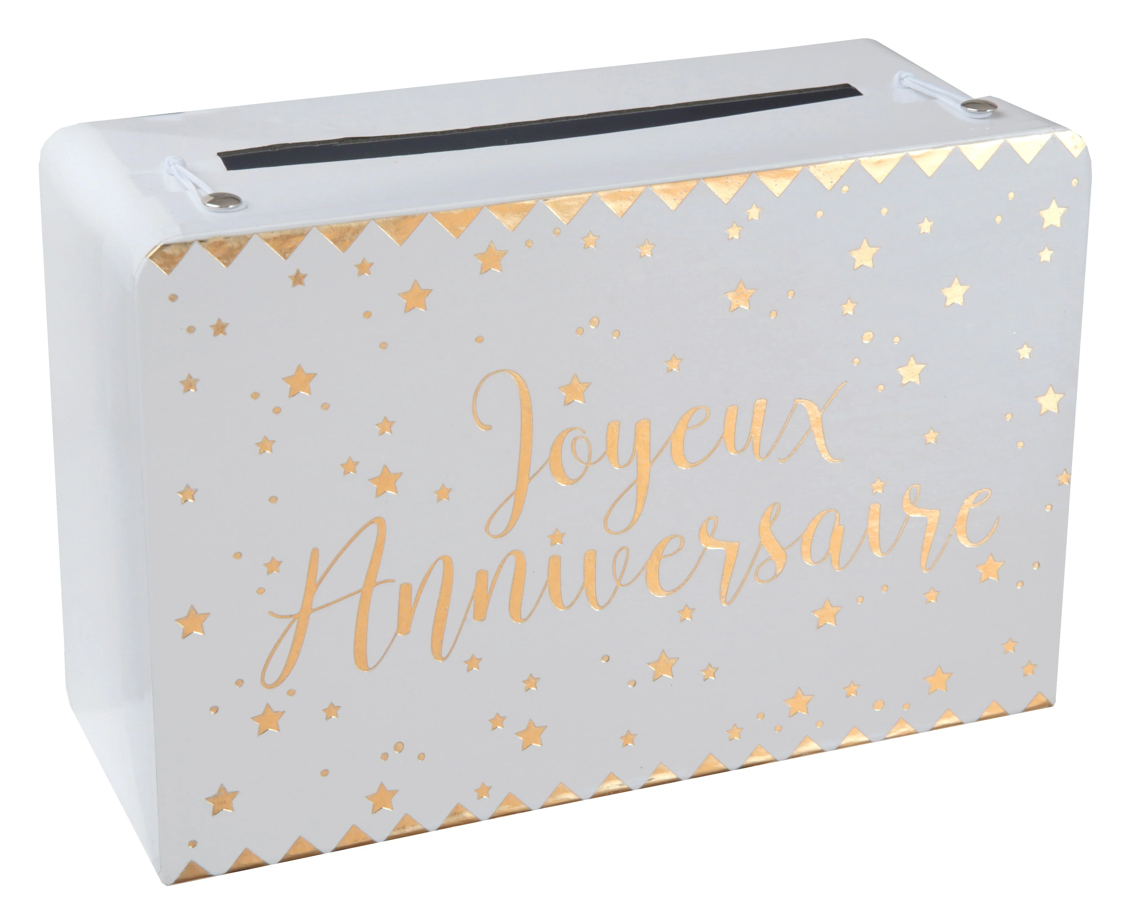 Elegant Birthday Piggy Bank - Stylish & Trend-Setting Party Keepsake