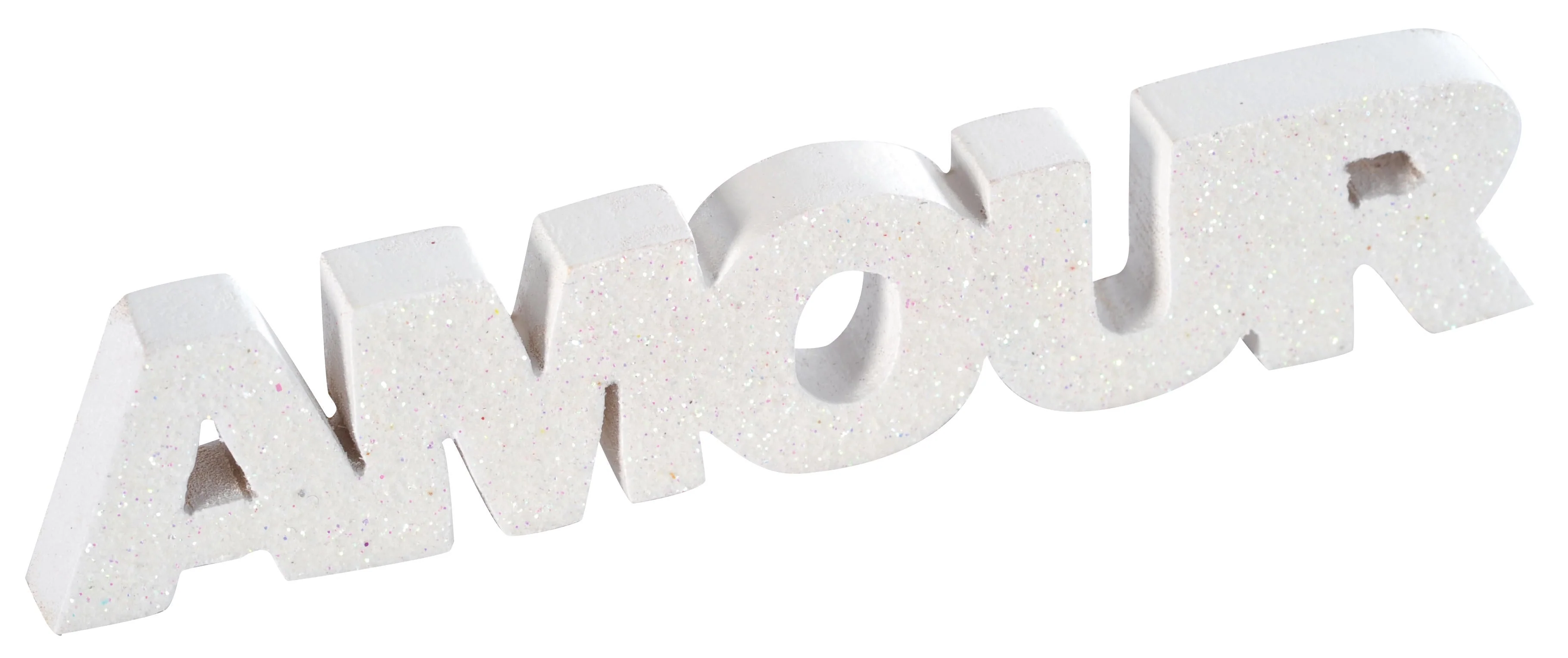 Chic White 'Love' Letter Decor - Perfect for Romantic Celebrations & Trendy Events