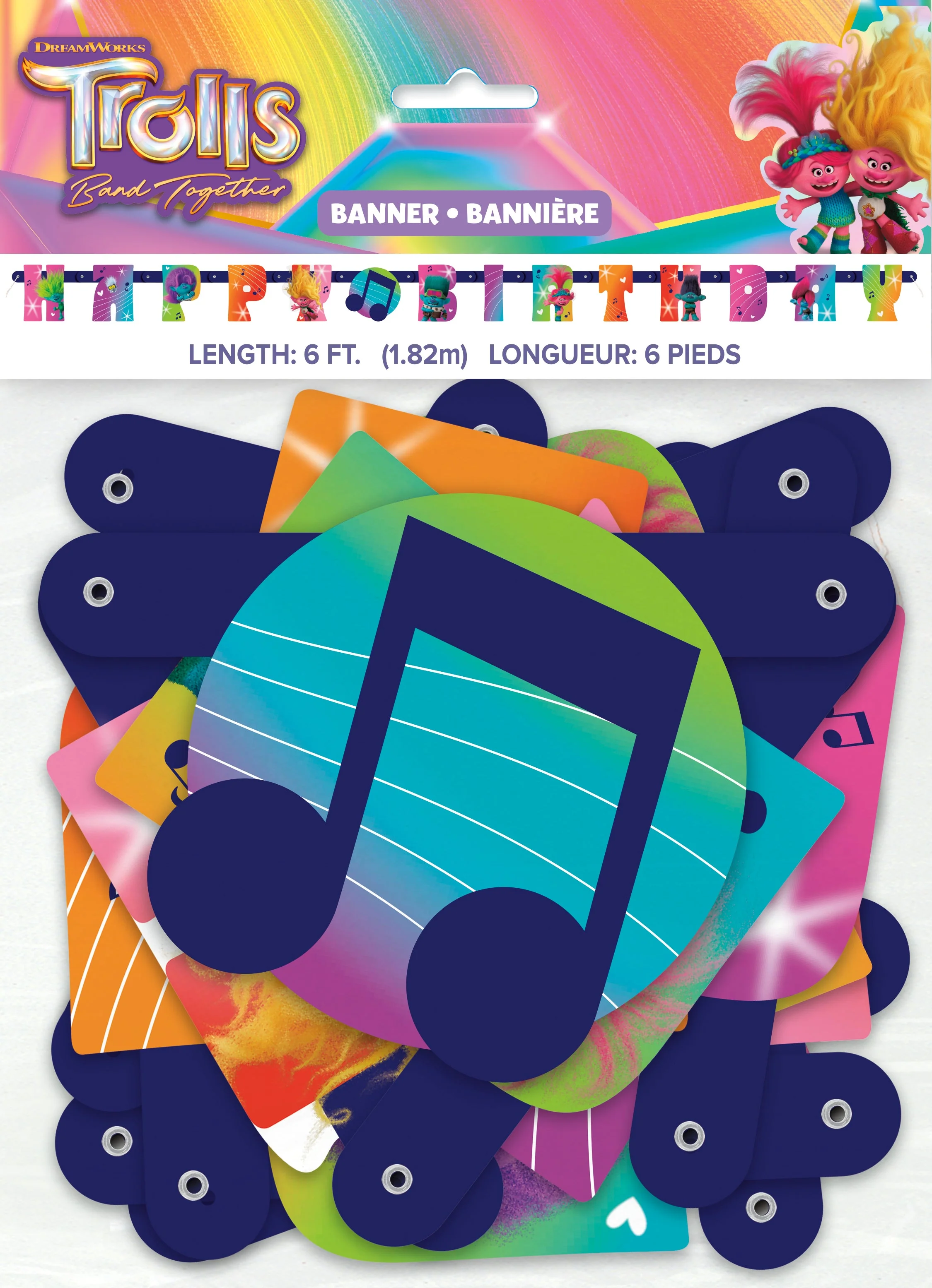 Easy Setup Trolls Theme Party Banner - Affordable, Coordinated D��cor For Kids Birthdays