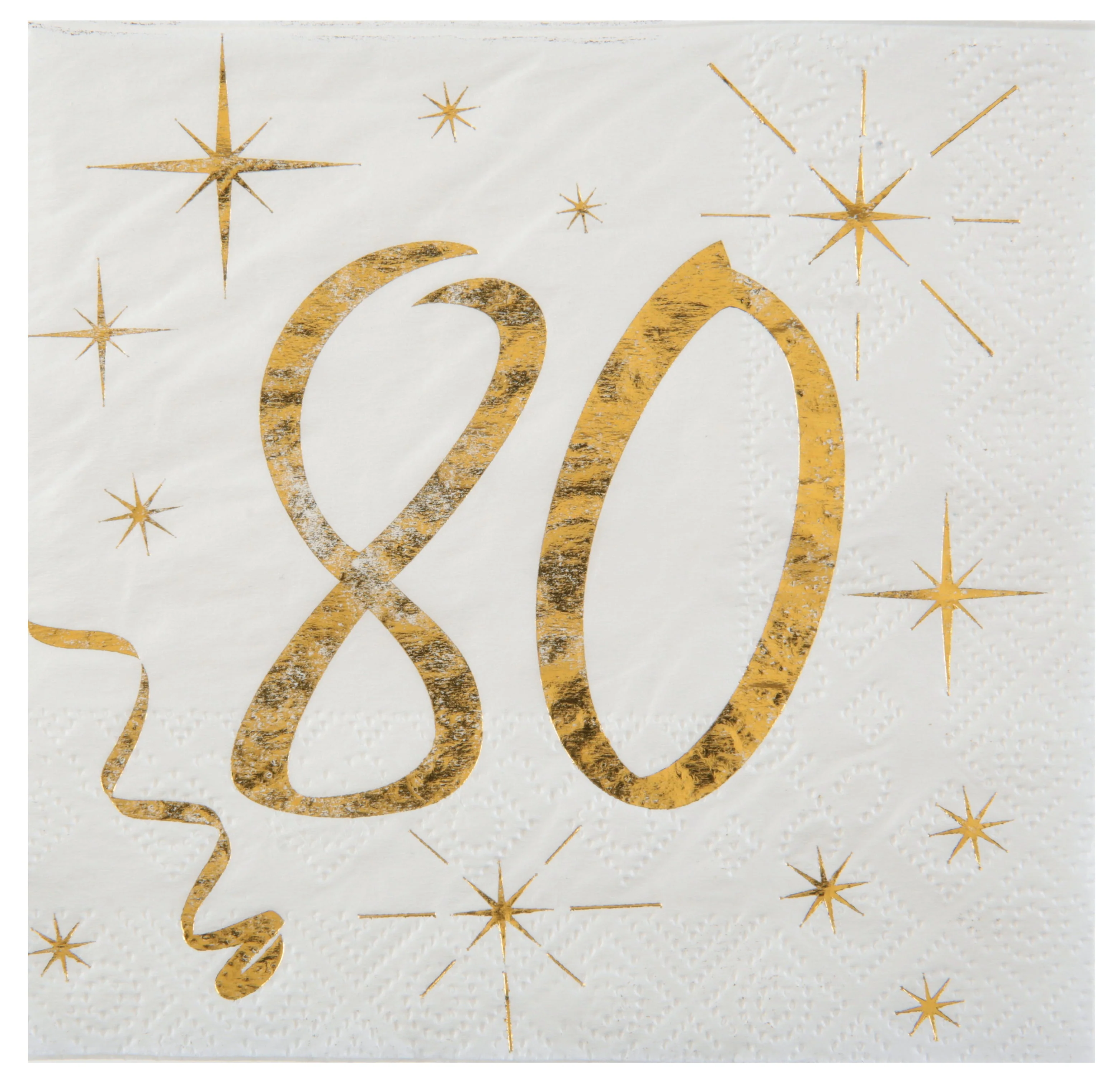Classy 80th Birthday Beverage Napkins - Turn Heads with Trend-Setting Party Supplies