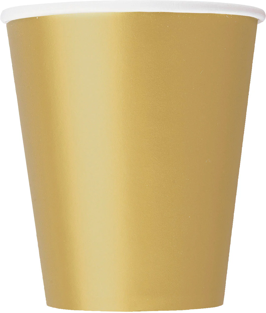 Gold Solid 9oz Paper Cups, 8ct - Perfect for Elegant and Luxurious Party Beverages!
