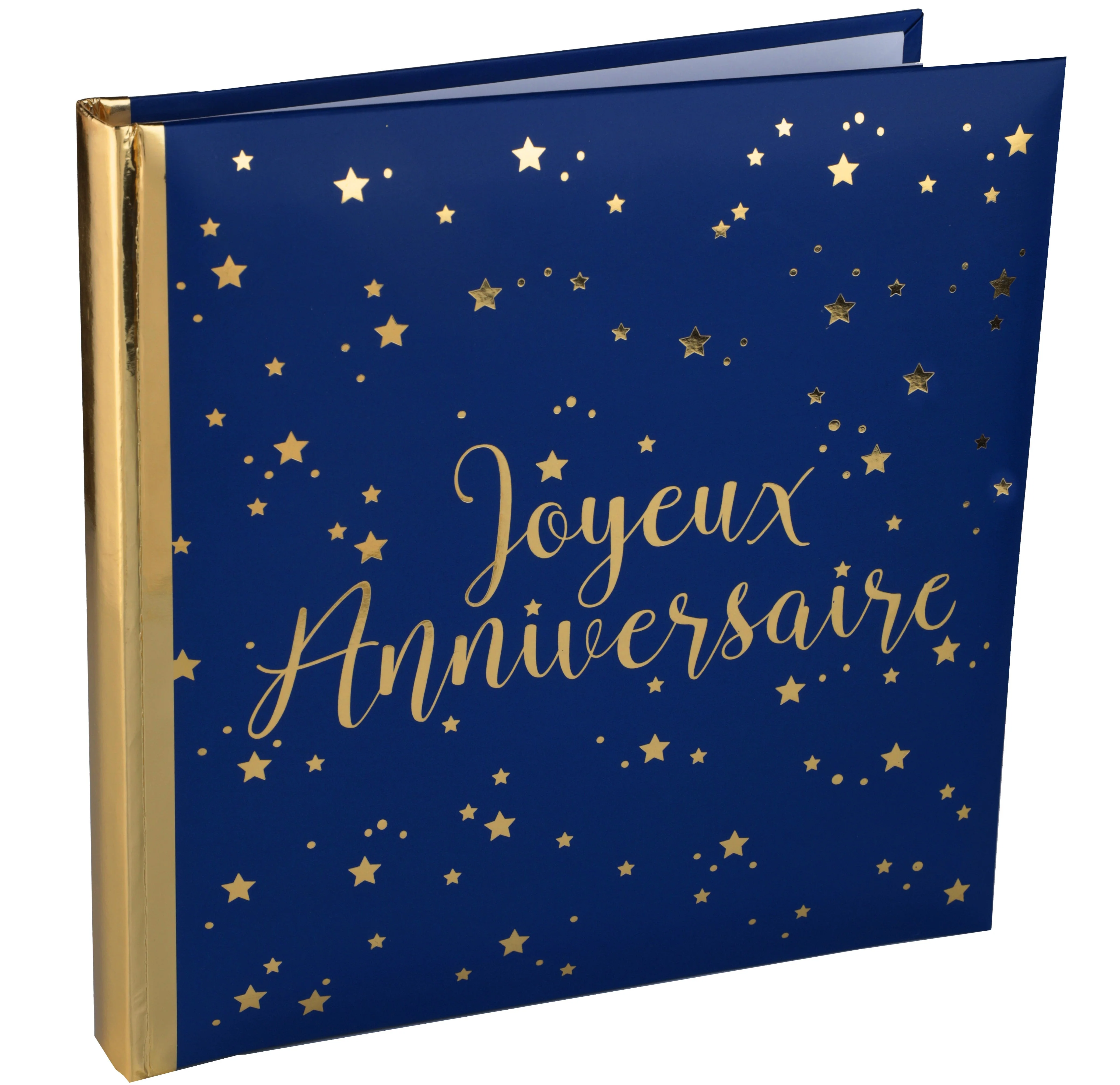 Elegant Blue Birthday Guestbook - Trendy Party Essential for Unforgettable Memories
