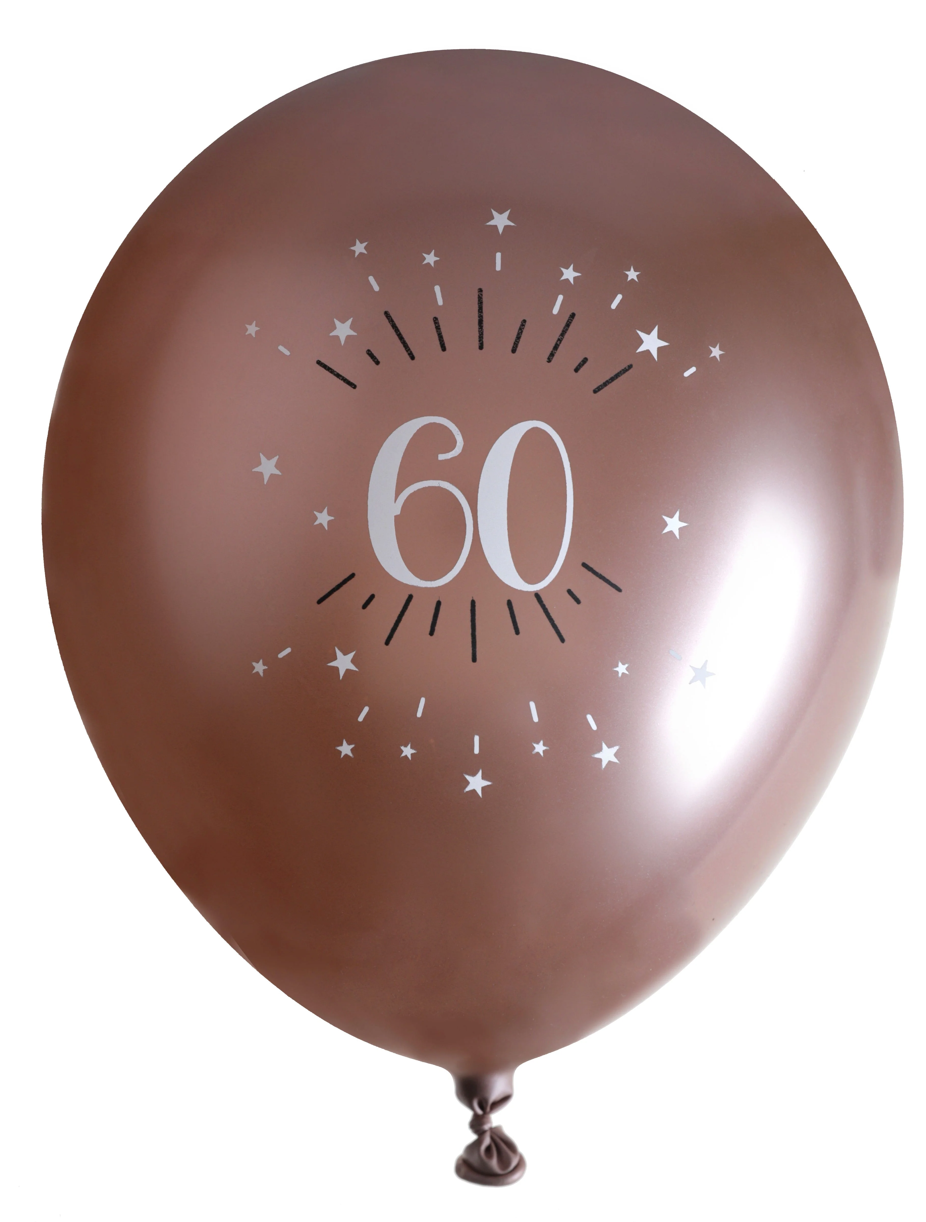 Premium 60th Birthday Pink Gold Latex Balloons - Durable, Vibrant & Eco-Friendly
