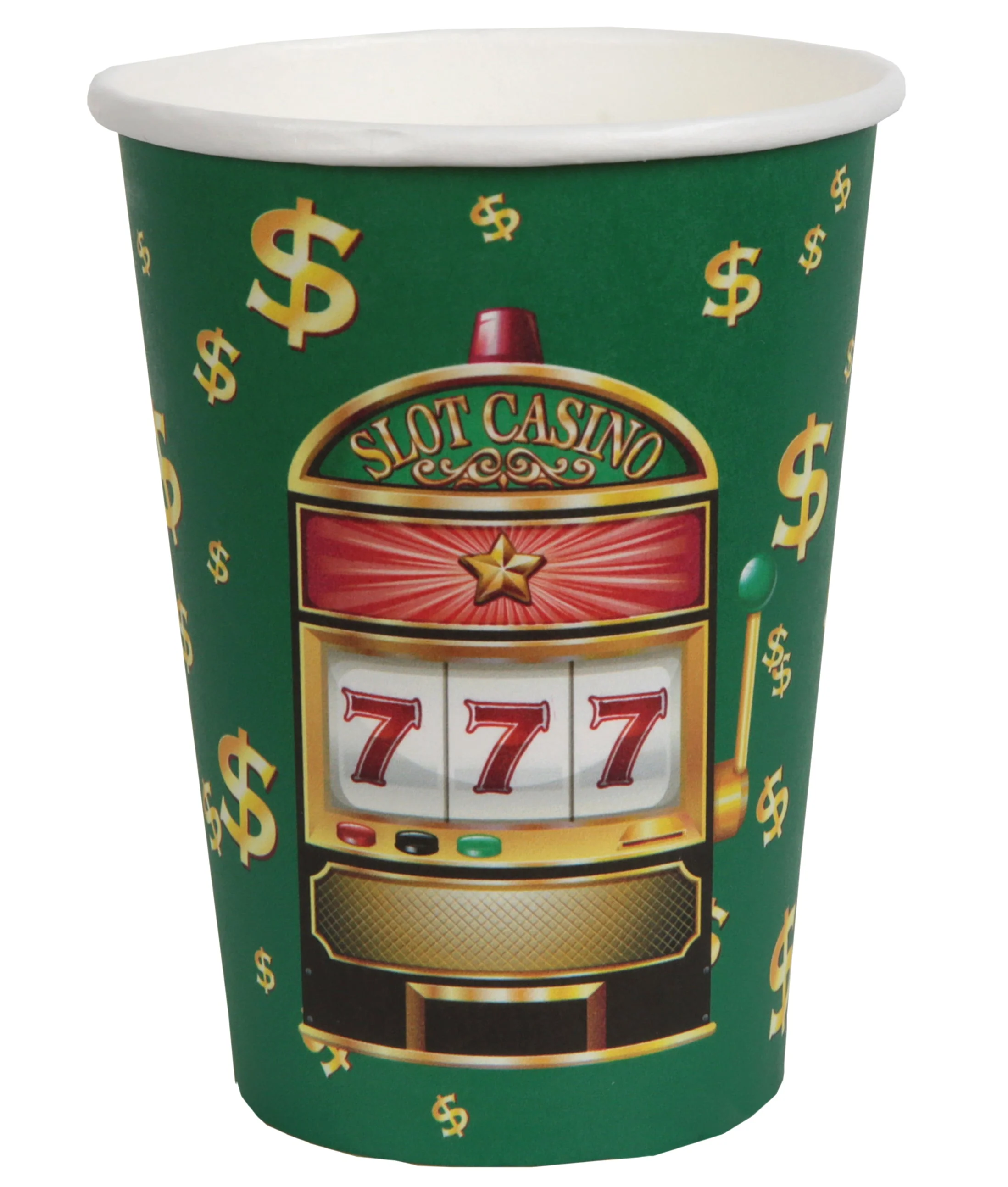 Casino-Themed Party Paper Cups - Elevate Your Event with Elegant Style