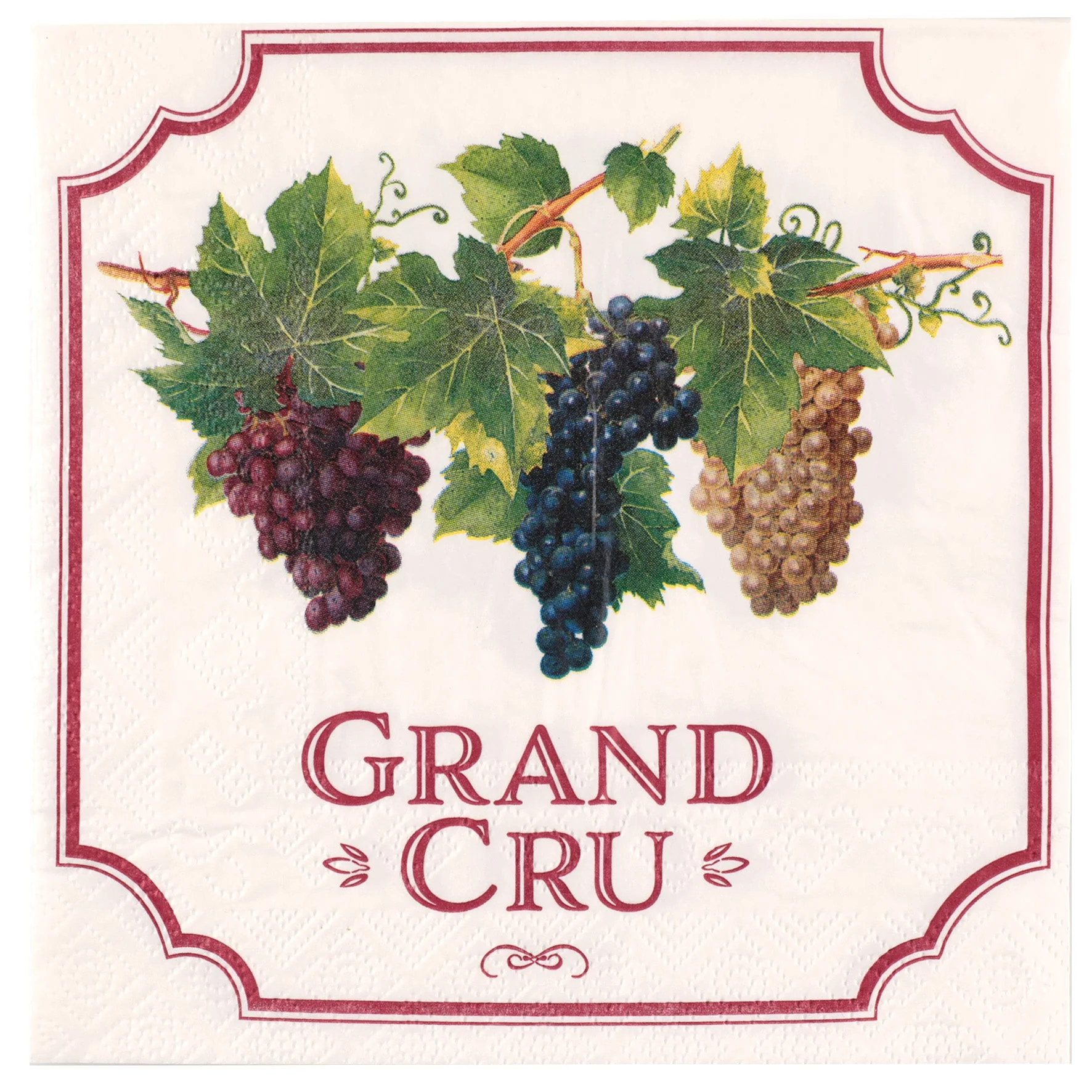 Premium Viticultural Themed Lunch Napkins - Elegant & Trend-Setting For Birthday Celebration