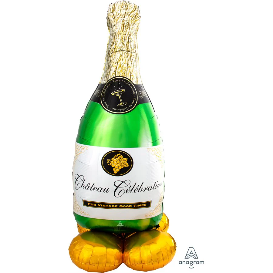Ballon g��ant bouteille de champagne 60