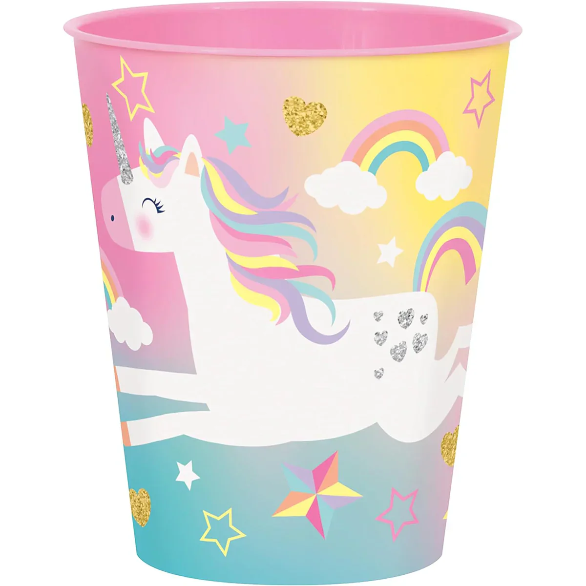 Affordable Unicorn Theme Plastic Cup - Easy Setup Party Essential for Joyous Celebrations!