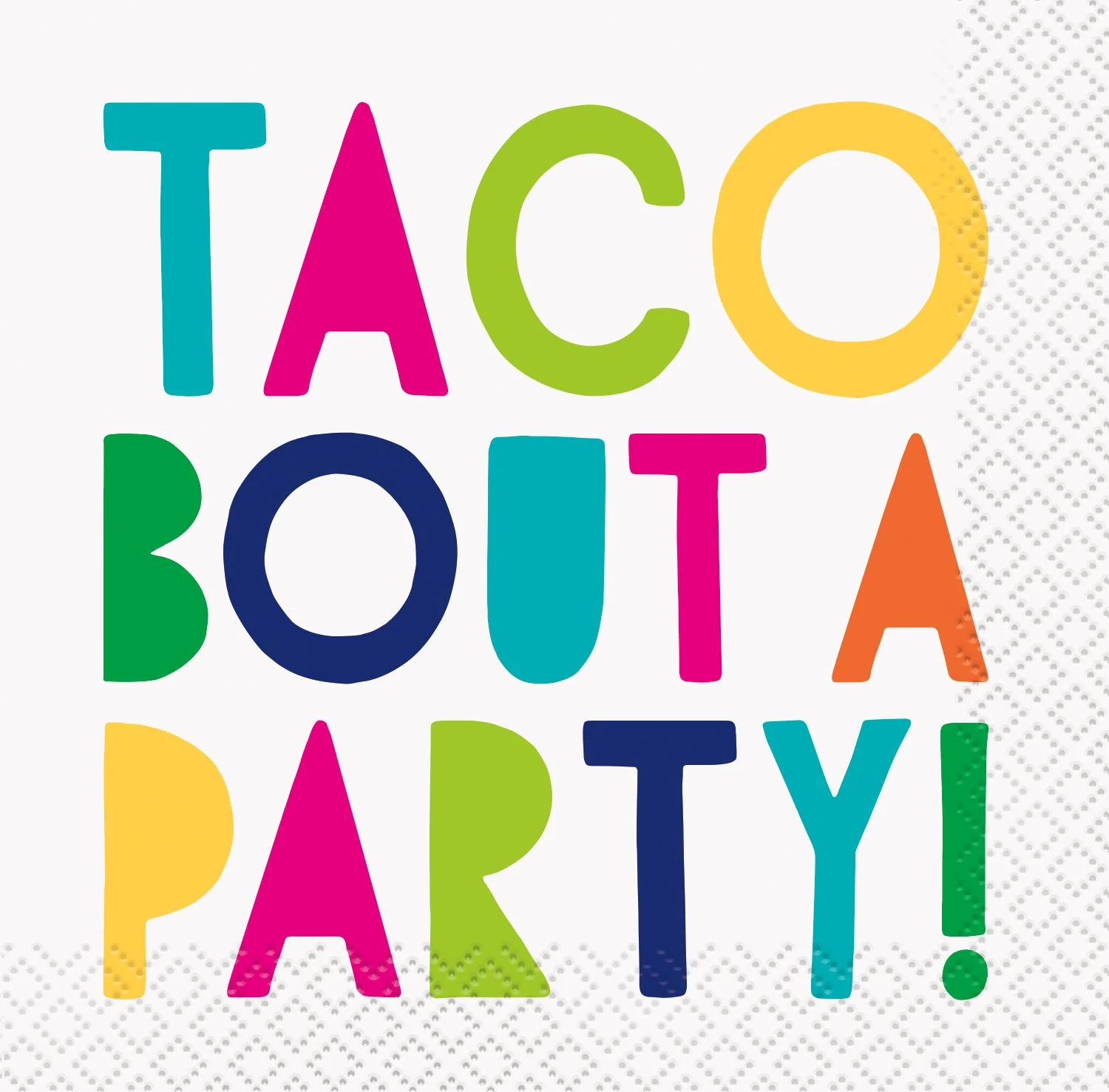 Easy-Setup Taco-Themed Party Beverage Napkins Pack: Affordable & Coordinated Fun for Birthdays!