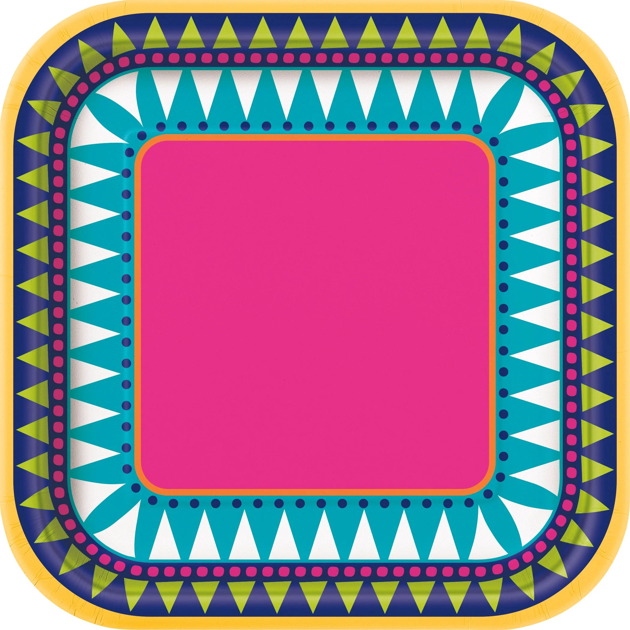 Boho Fiesta Bliss: 10-Pack Affordable Chic Dessert Plates for Unforgettable Gatherings