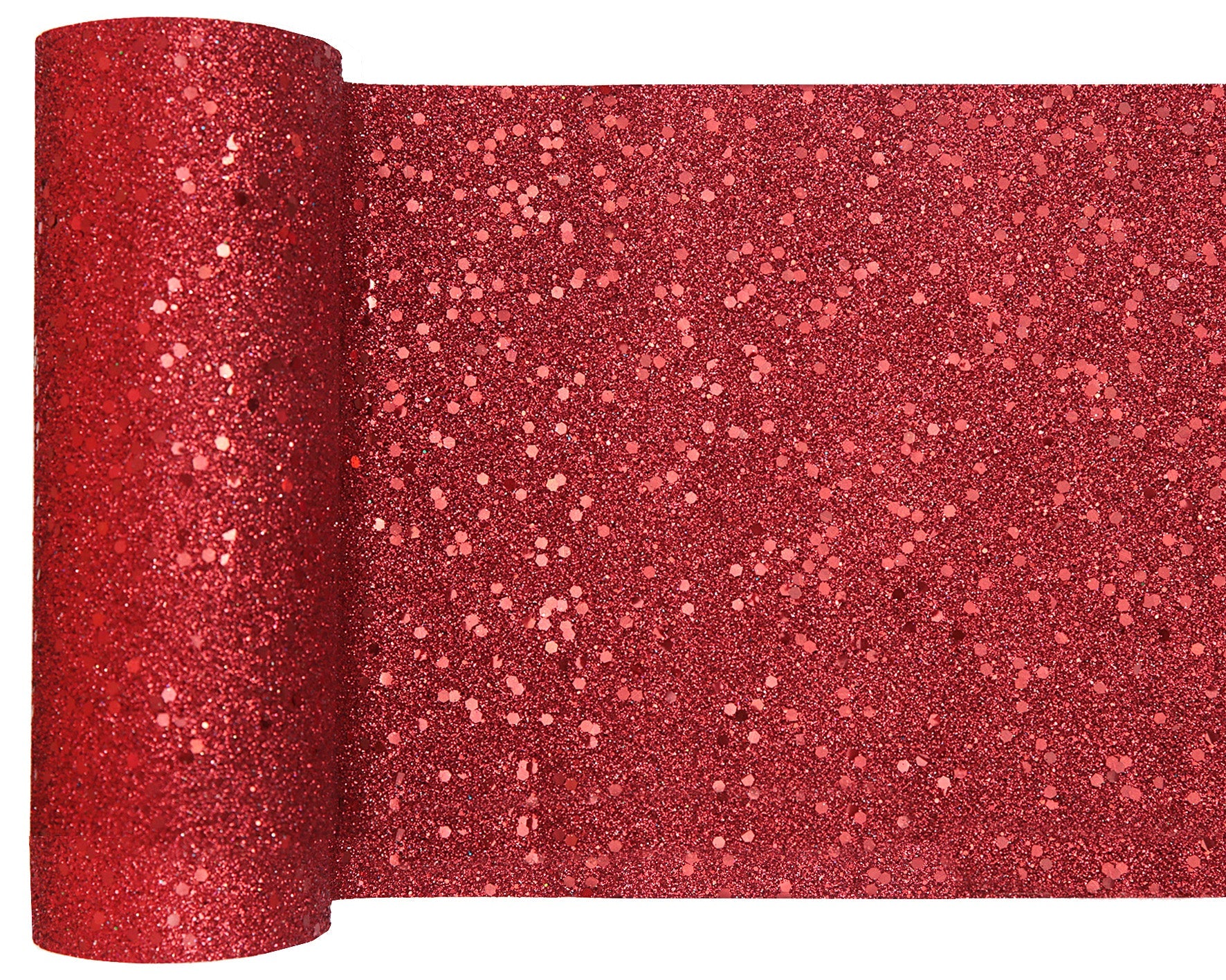 Glamorous Red Glitter Table Runner - Transform Your Birthday Party with Elegant Sparkle