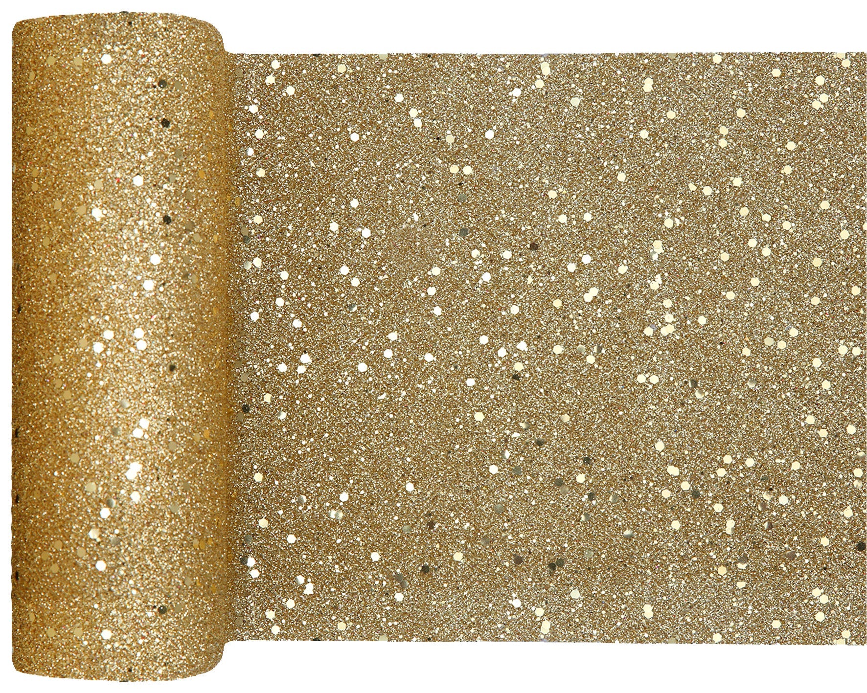 Elegant Sparkling Gold Glitter Table Runner - Must-Have Party Delight