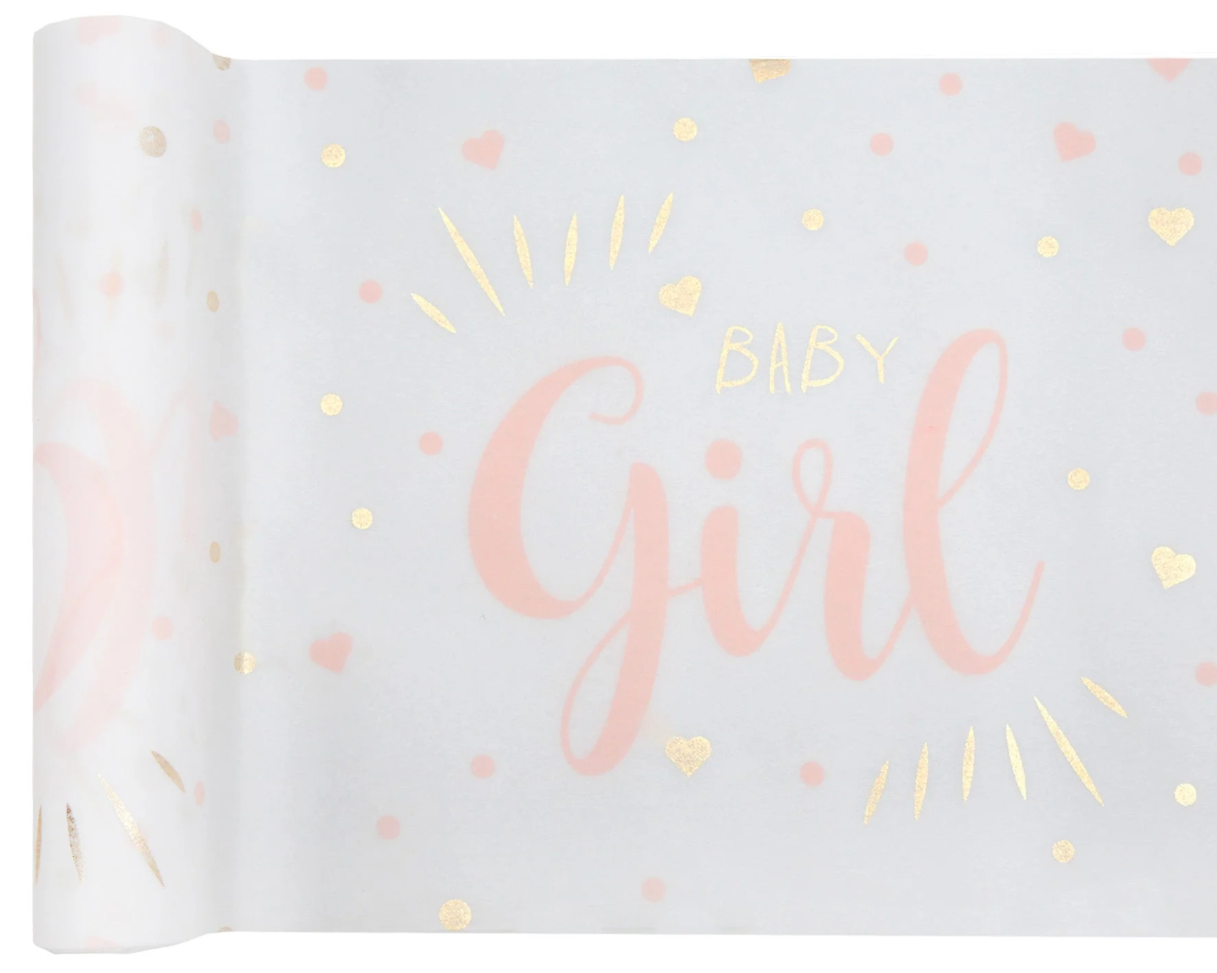 Elegant Pink Baby Shower Table Runner - Style Your Special Event With Trend-Setting Chic