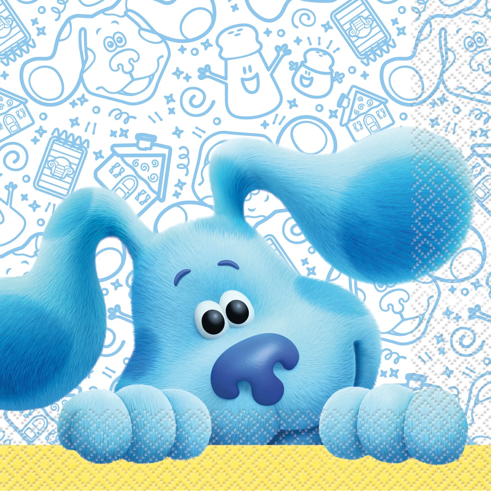 Embark on a Playful Adventure with Blue's Clues Lunch Napkins - Paw-some Fun!