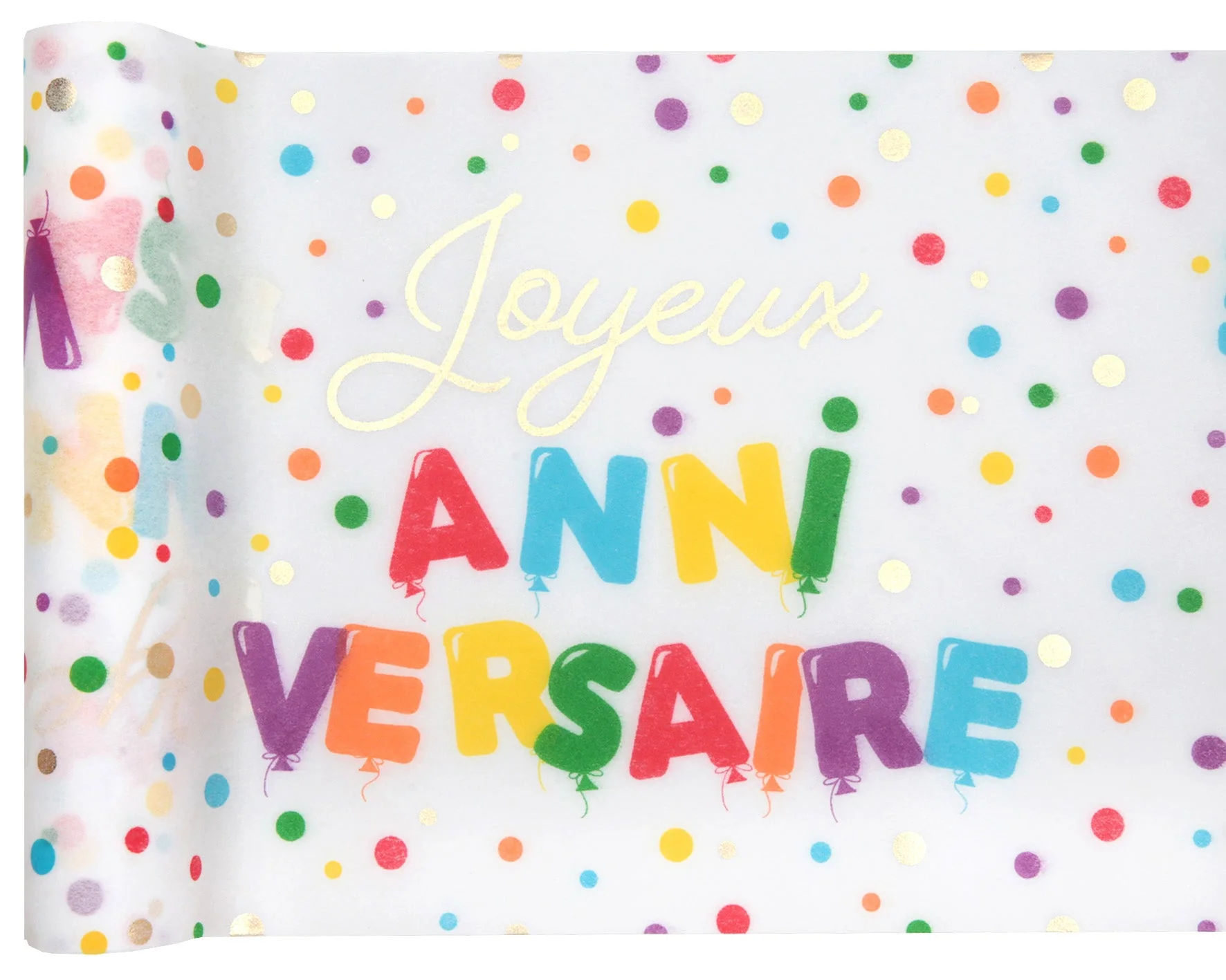 Luxurious Golden Table Runner - Perfect for Glamorous Birthday Celebrations!