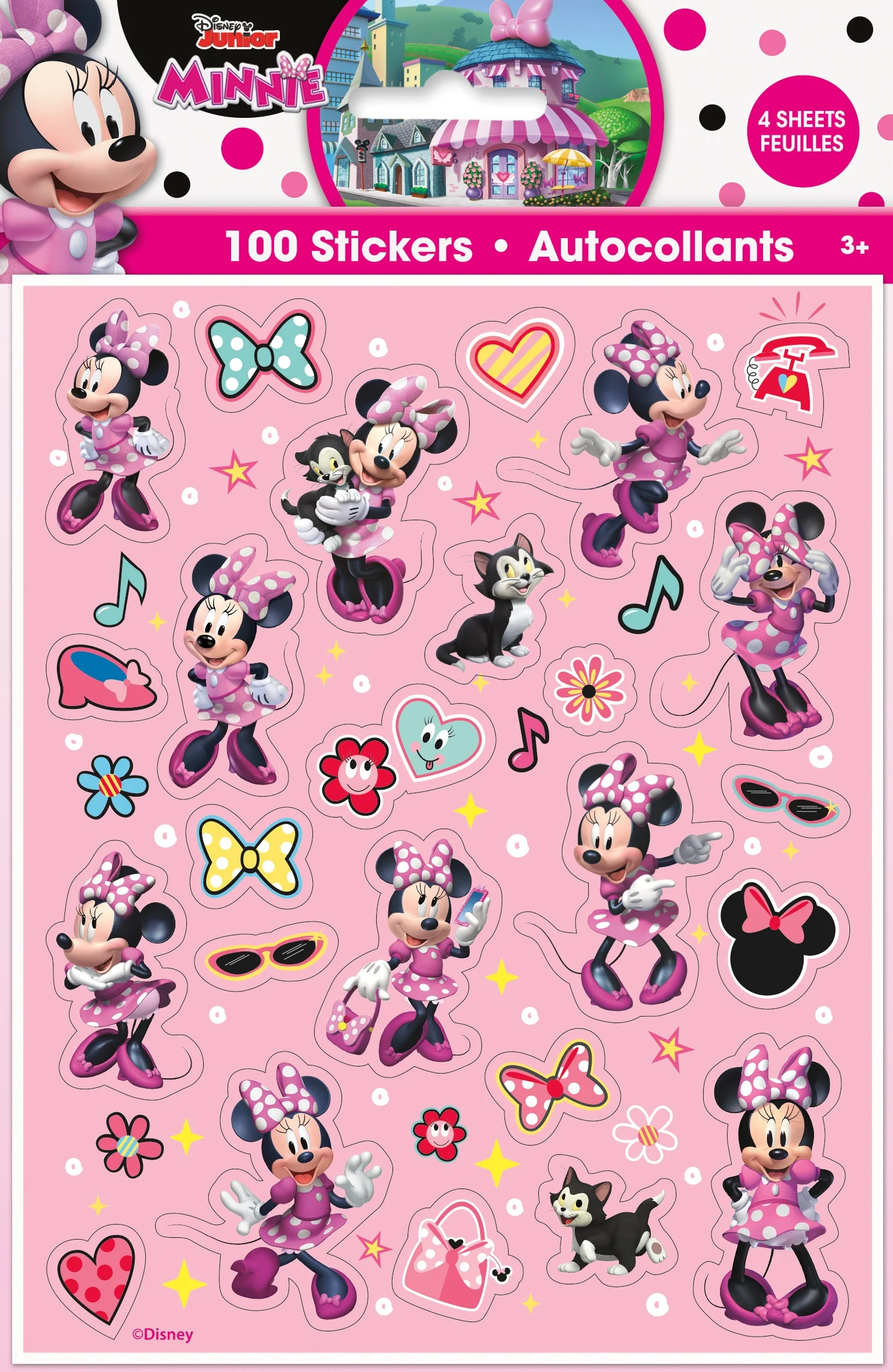 Delightful Minnie Mouse Stickers - Easy Setup, Perfect for Fun Themed Parties