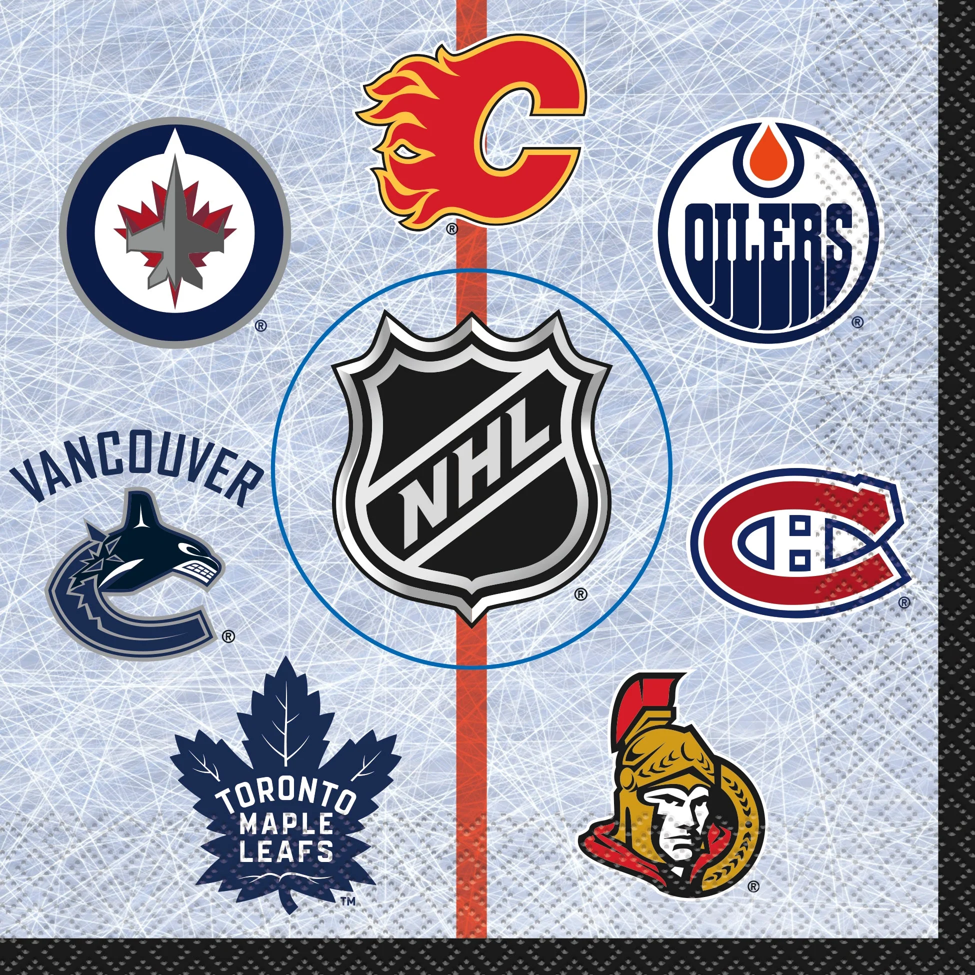 Celebrate the Thrills of Hockey with LNH Lunch Napkins - Game Day Fun!