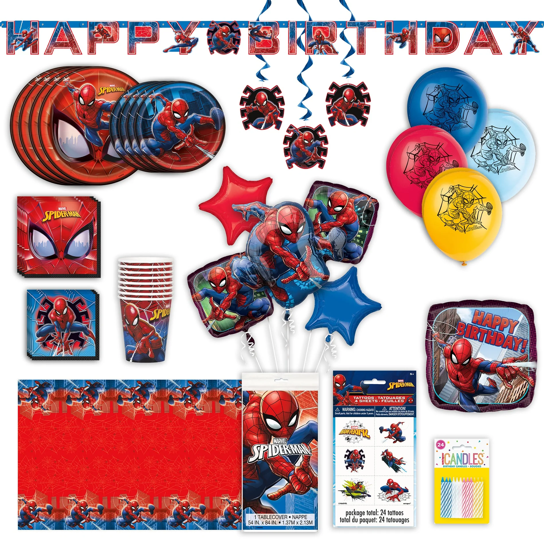 Spider-Man Complete Party Bundle: Effortless Fun, 119 Essentials!