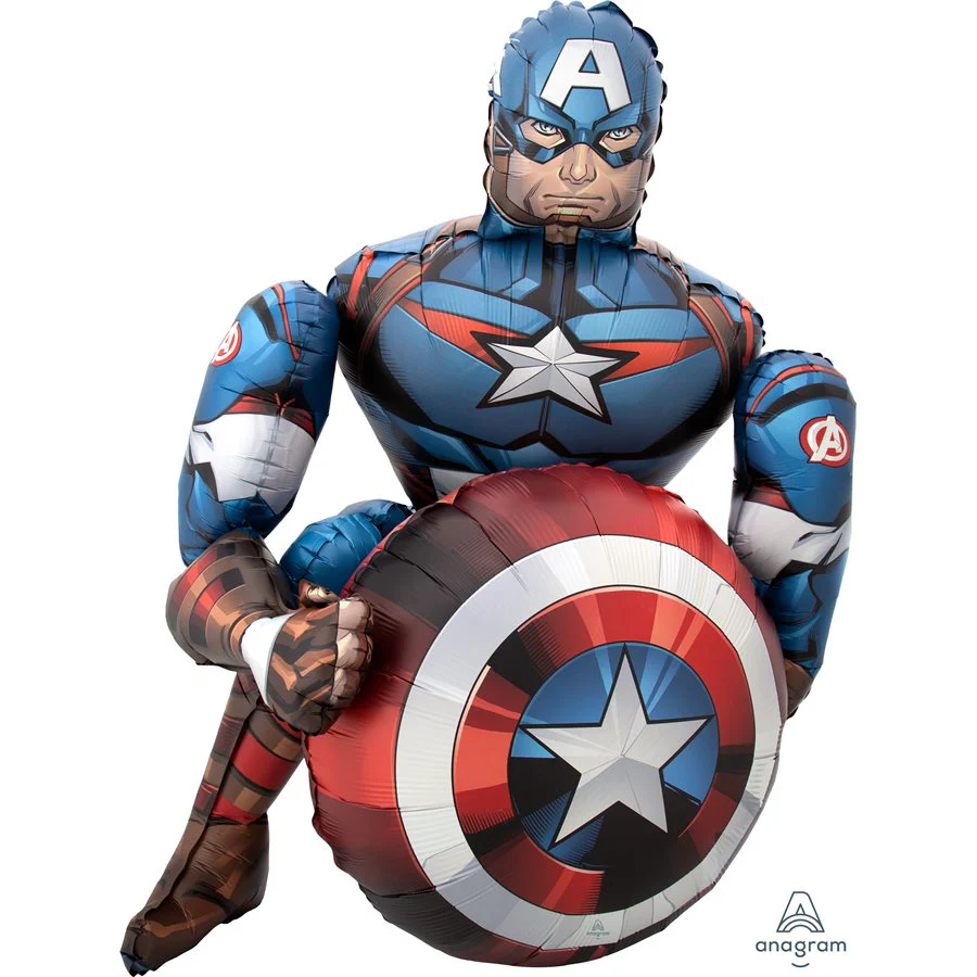 Captain America Airwalker Balloon - A Superhero Touch to Your Celebration!