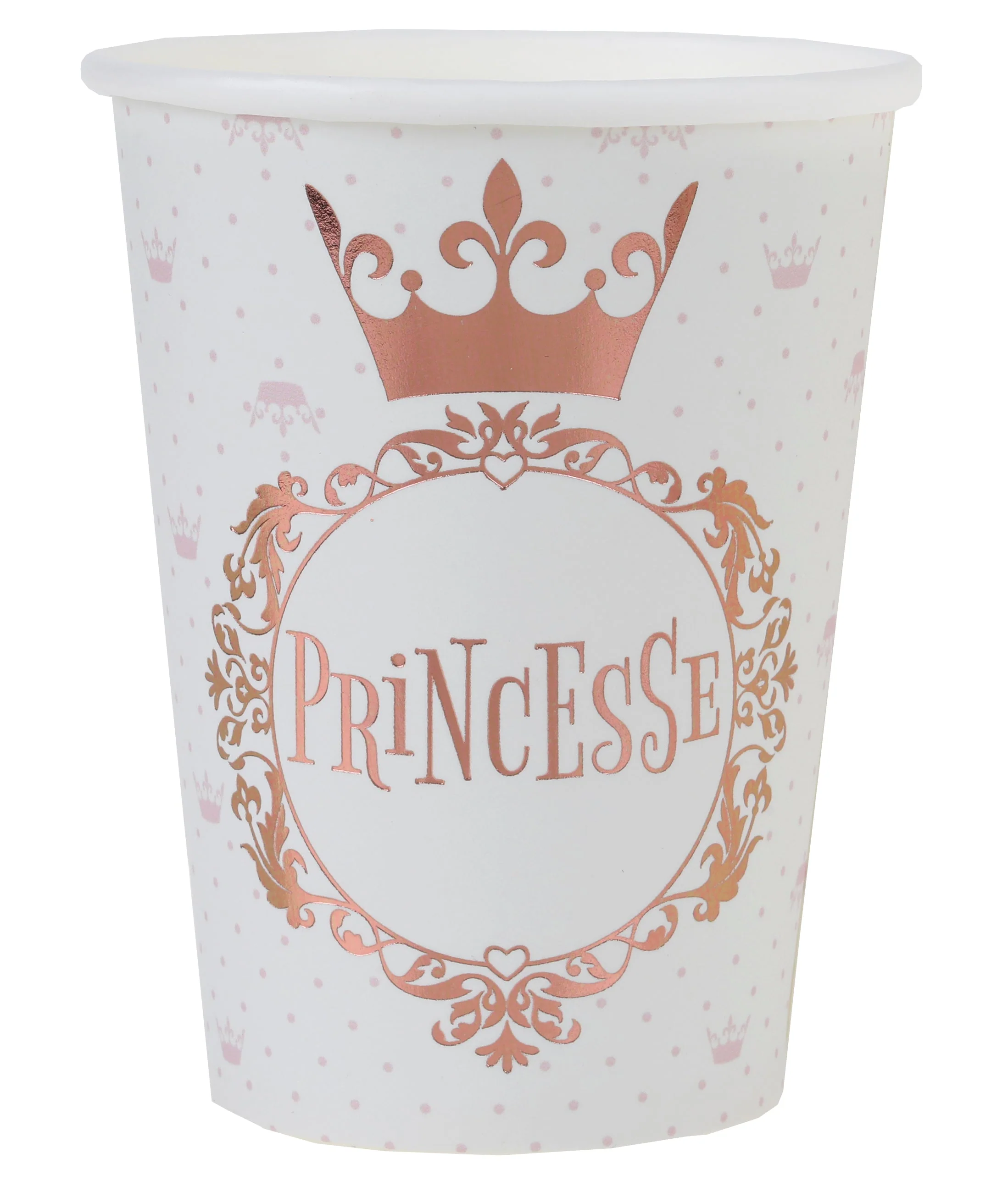 Chic Princess Party Supplies Paper Cups - Elegant Trendsetting Themes for Special Celebrations