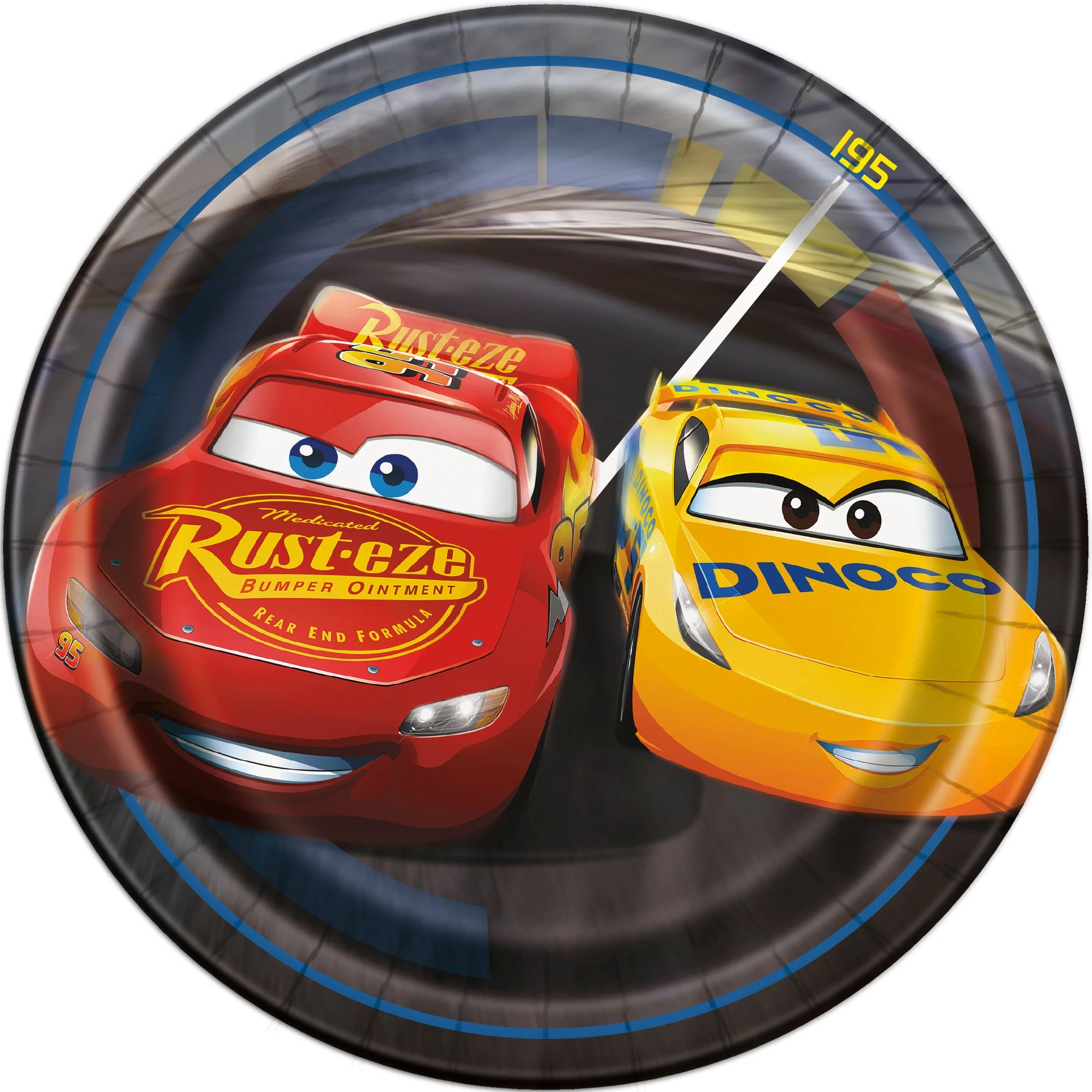 Affordable Cars Themed Dessert Plates - Easy Setup, Perfect for Children��s Birthday Parties