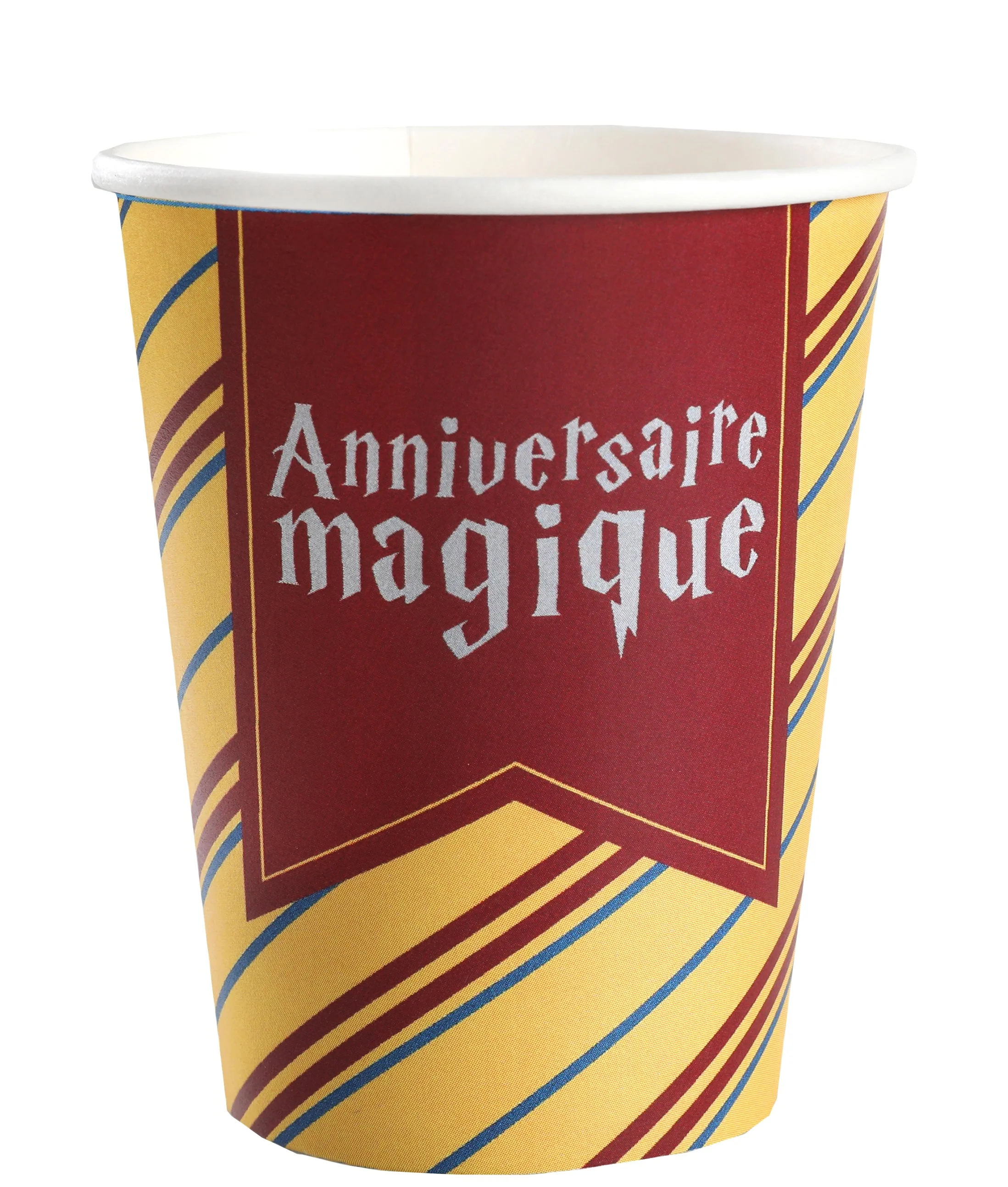 Wizard Themed Party Supplies - Elegant Multicolor Paper Cups, Set of 10