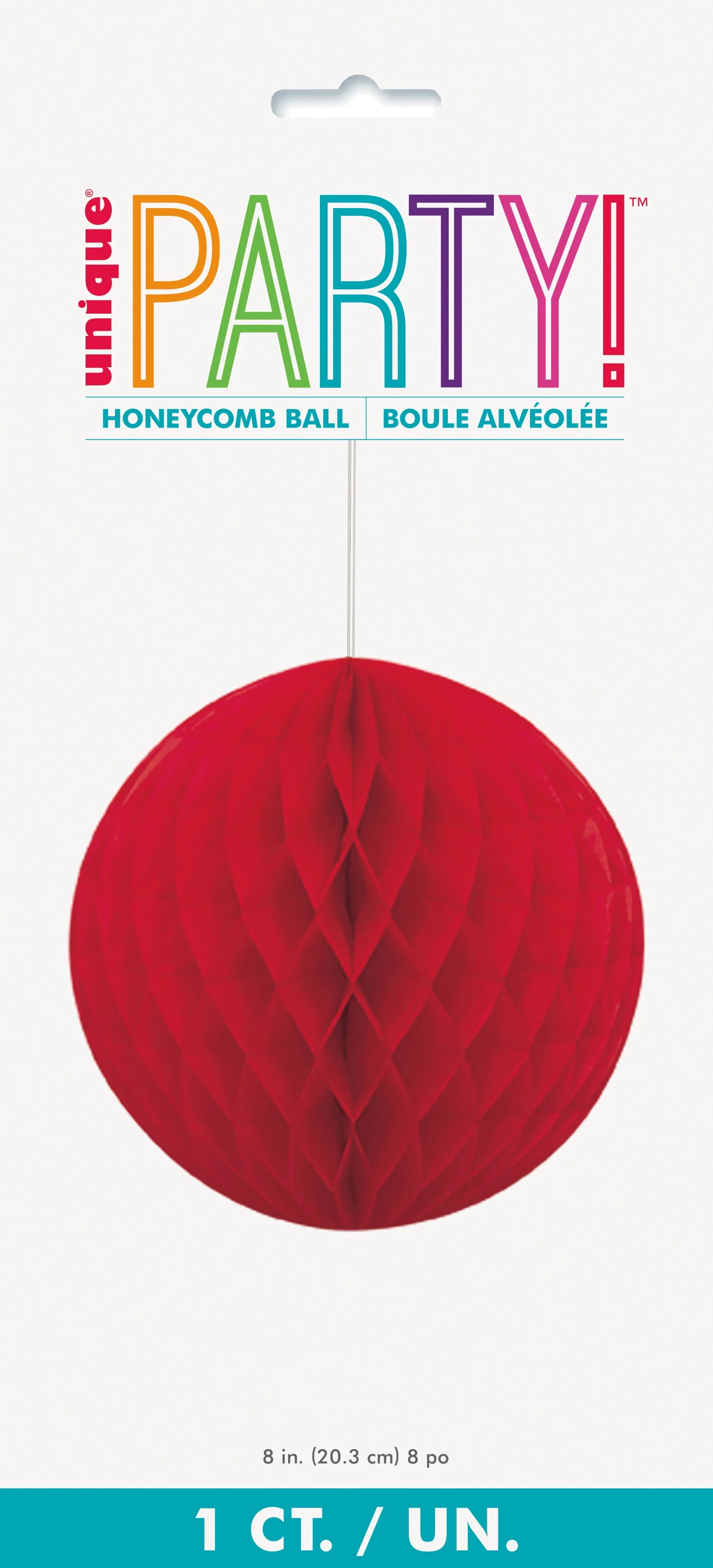 Ruby Red Honeycomb Ball - Elevate Your Birthday with Affordable Elegance!