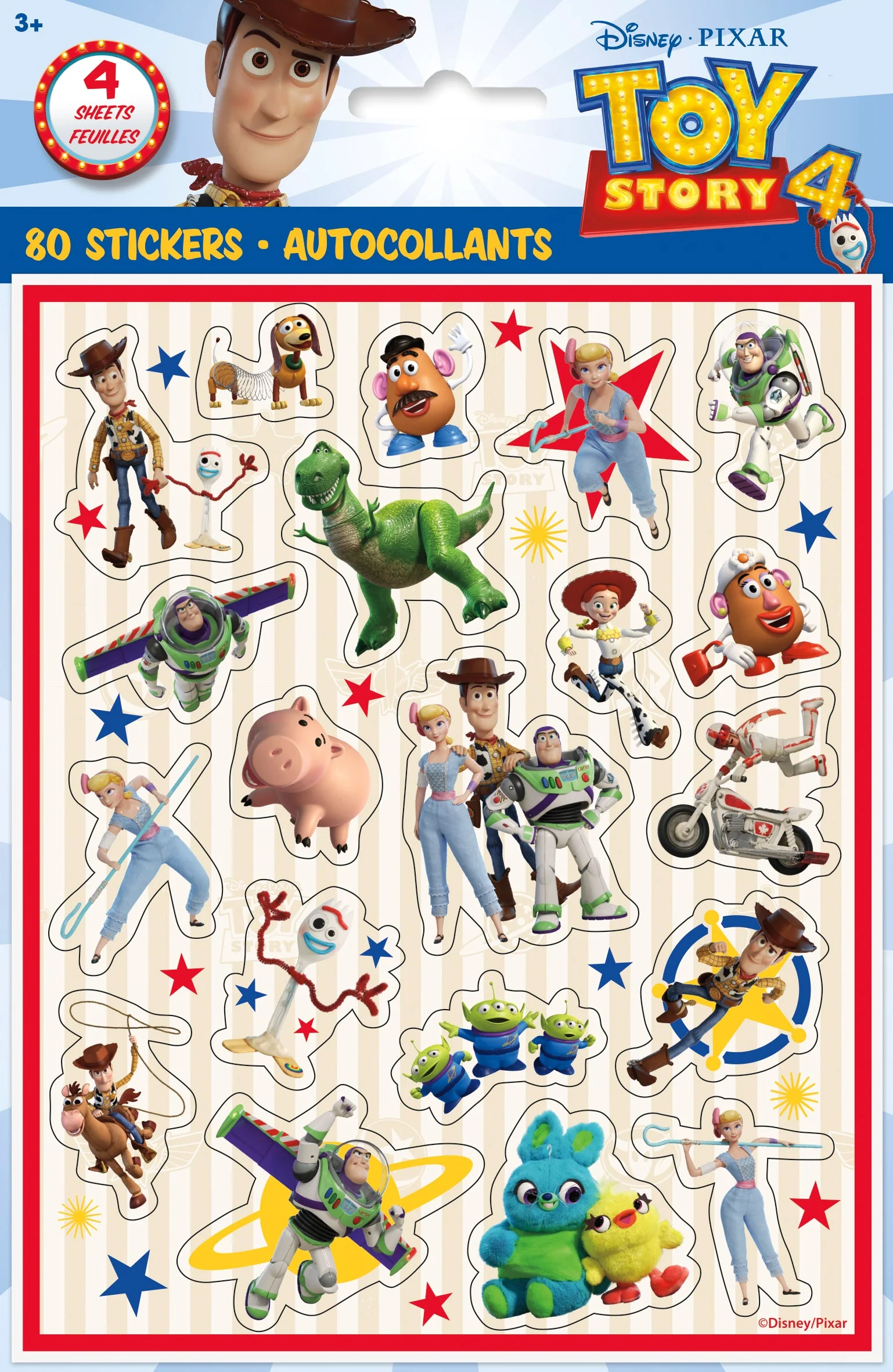 Toy Tale Adventure: 80 Vibrant Toy Story 4 Stickers for Infinite Fun!