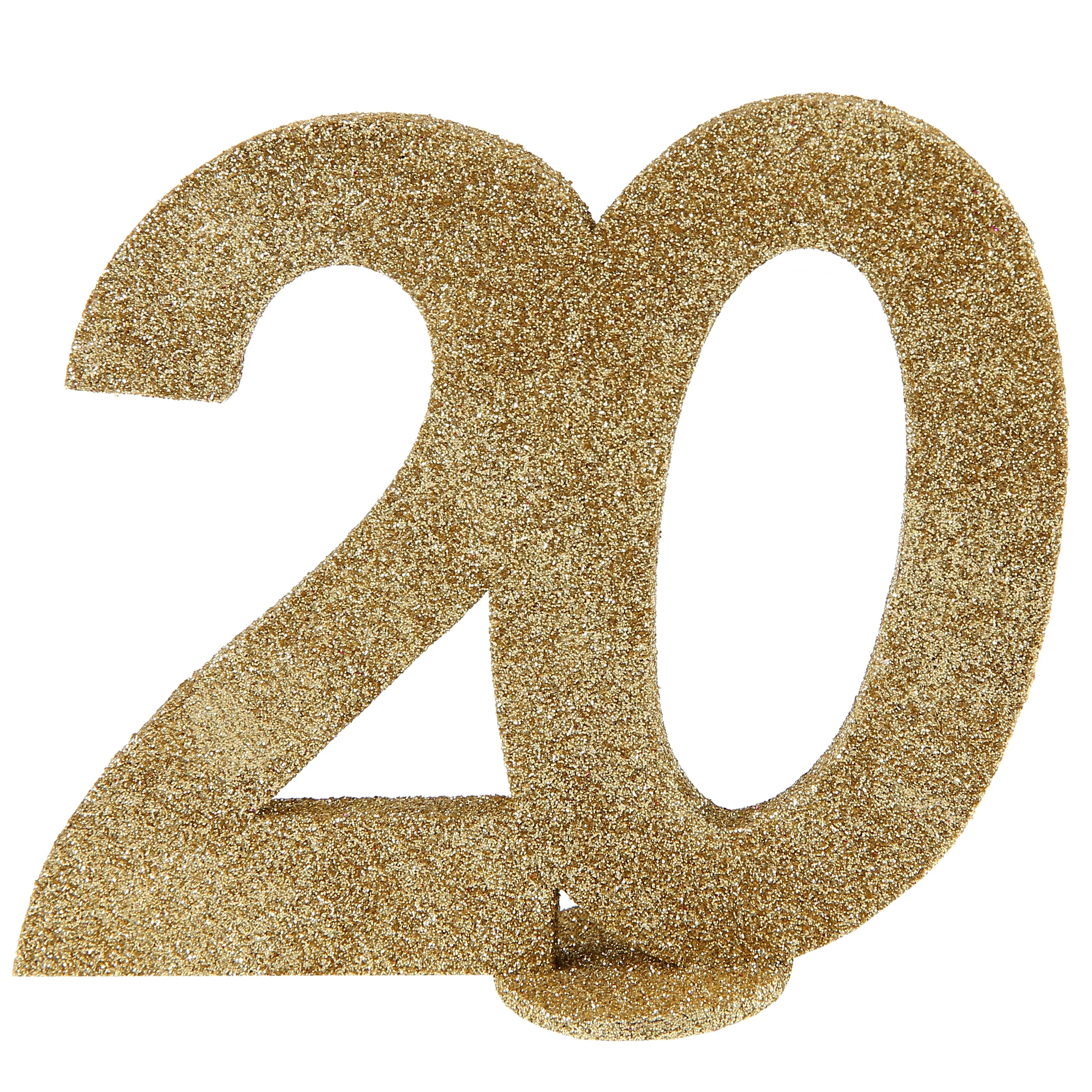 Elegant Gold Number 20 Decor - The Highlight of your 20th Birthday Party