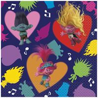 Affordable Party-Ready Trolls Luncheon Napkins - Easy Setup, Pack of 16